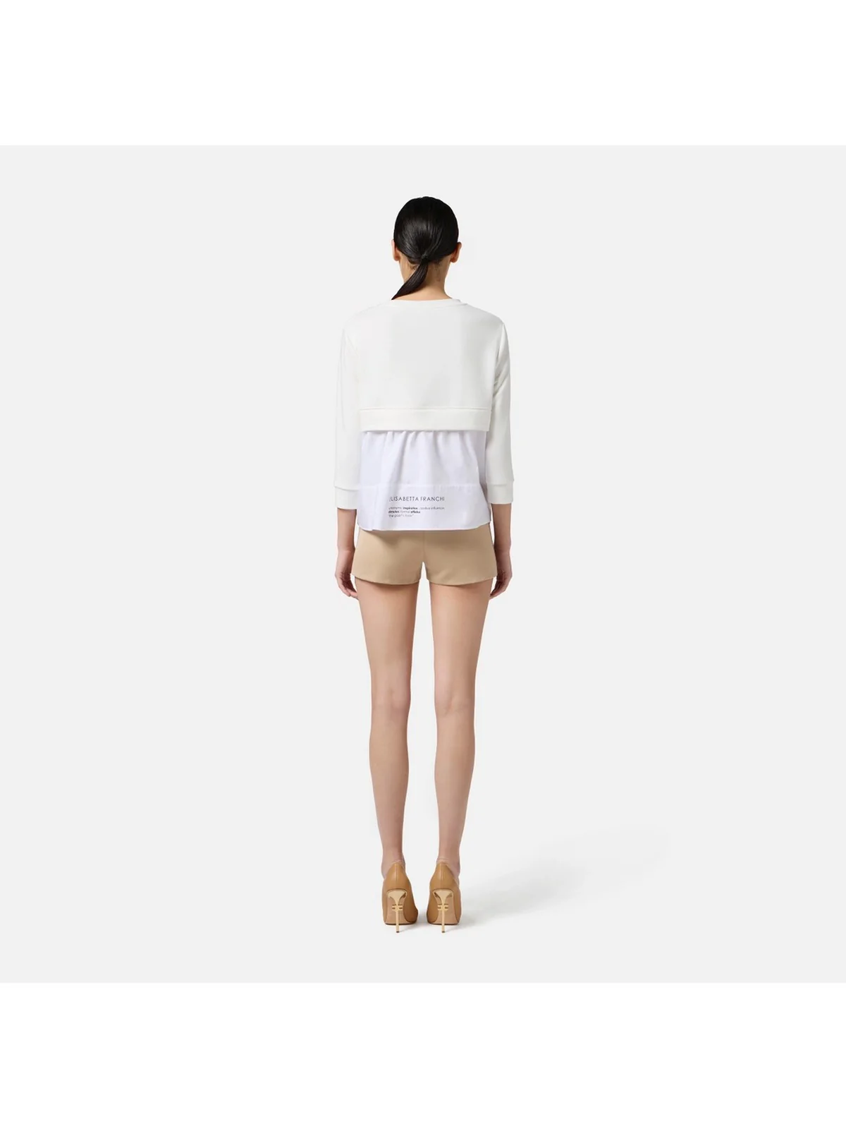 ELISABETTA FRANCHI Maglia Donna  MD00656E2 360 Avorio - Image 5