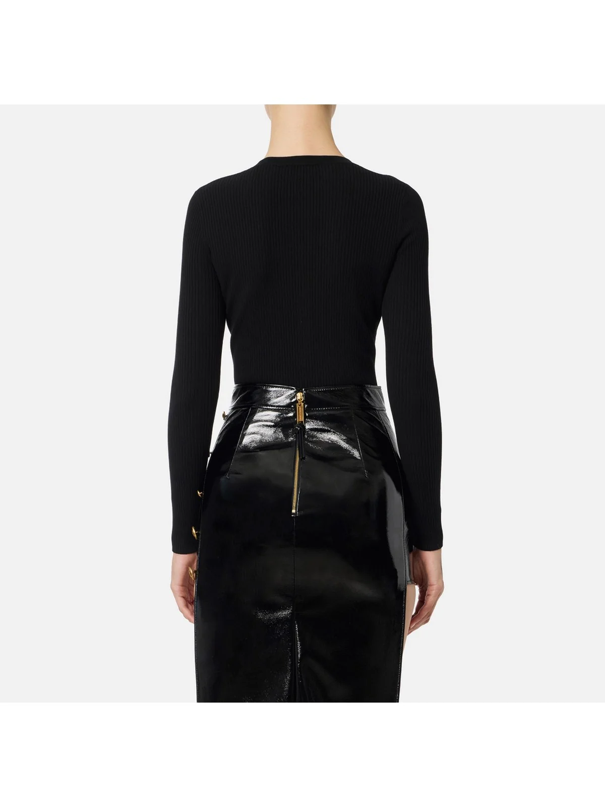 ELISABETTA FRANCHI Maglia Donna  MK12B56E2 110 Nero - Image 4