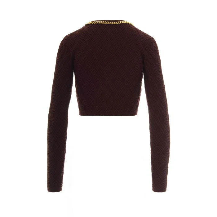 ELISABETTA FRANCHI Maglia Donna  MK29B56E2 EA4 MERLOT - Image 3