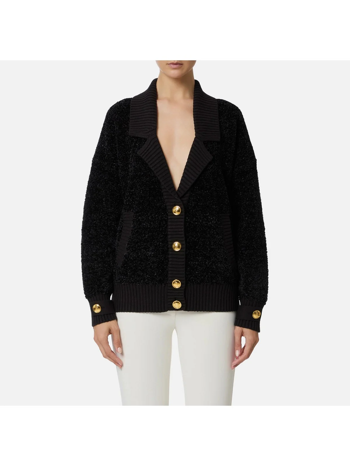 ELISABETTA FRANCHI Maglia Donna  MK44S57E2 110 Nero - Image 2