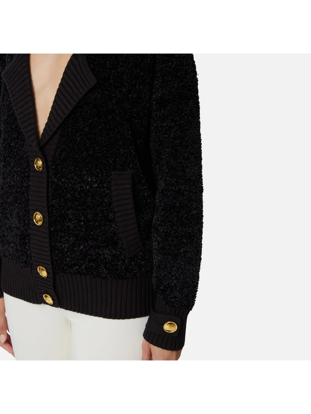 ELISABETTA FRANCHI Maglia Donna  MK44S57E2 110 Nero - Image 3