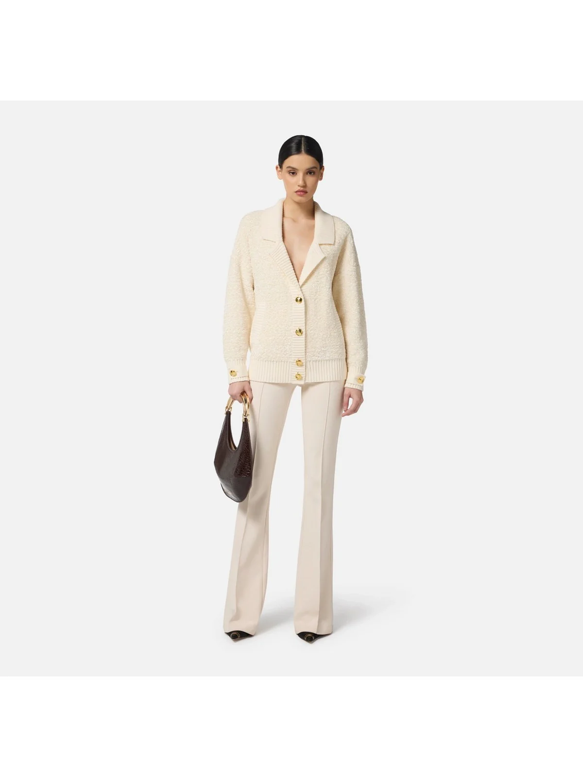 ELISABETTA FRANCHI Maglia Donna MK44S57E2 DZ9 MILK - Image 2