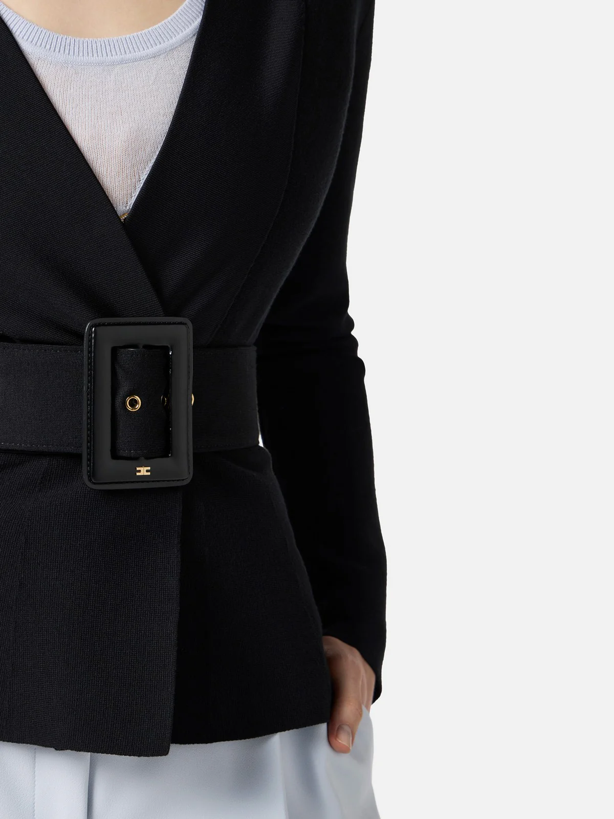 ELISABETTA FRANCHI Maglia Donna  MK48S57E2 110 Nero - Image 4