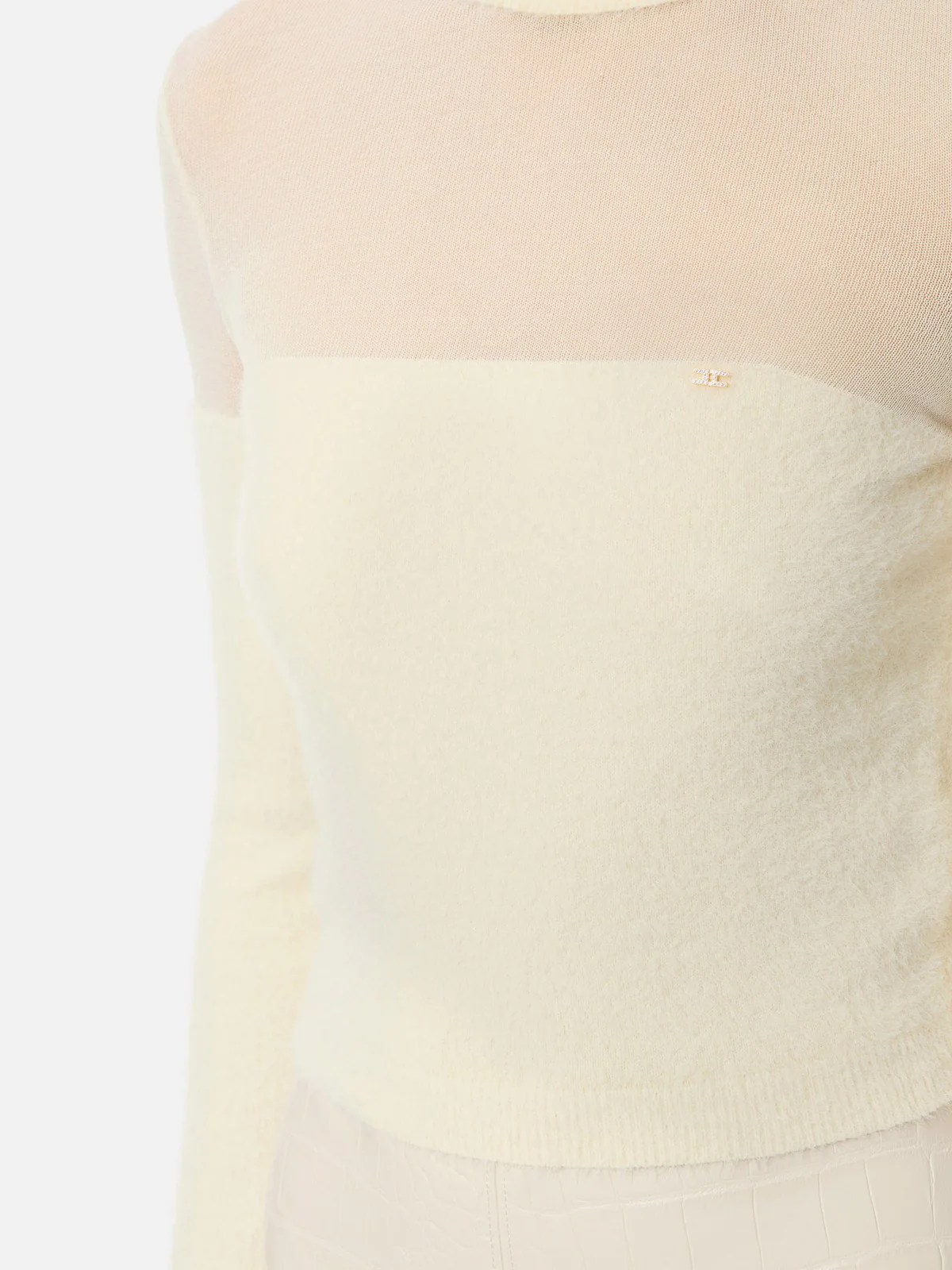ELISABETTA FRANCHI Maglia Donna  MK54T57E2 DZ9 MILK - Image 3