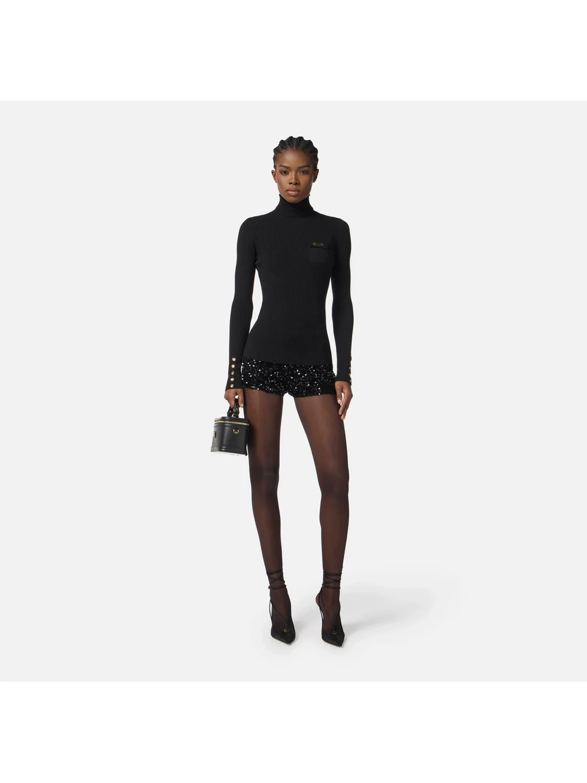 ELISABETTA FRANCHI Maglione dolcevita Donna  MK11B56E2 110 Nero - Image 2