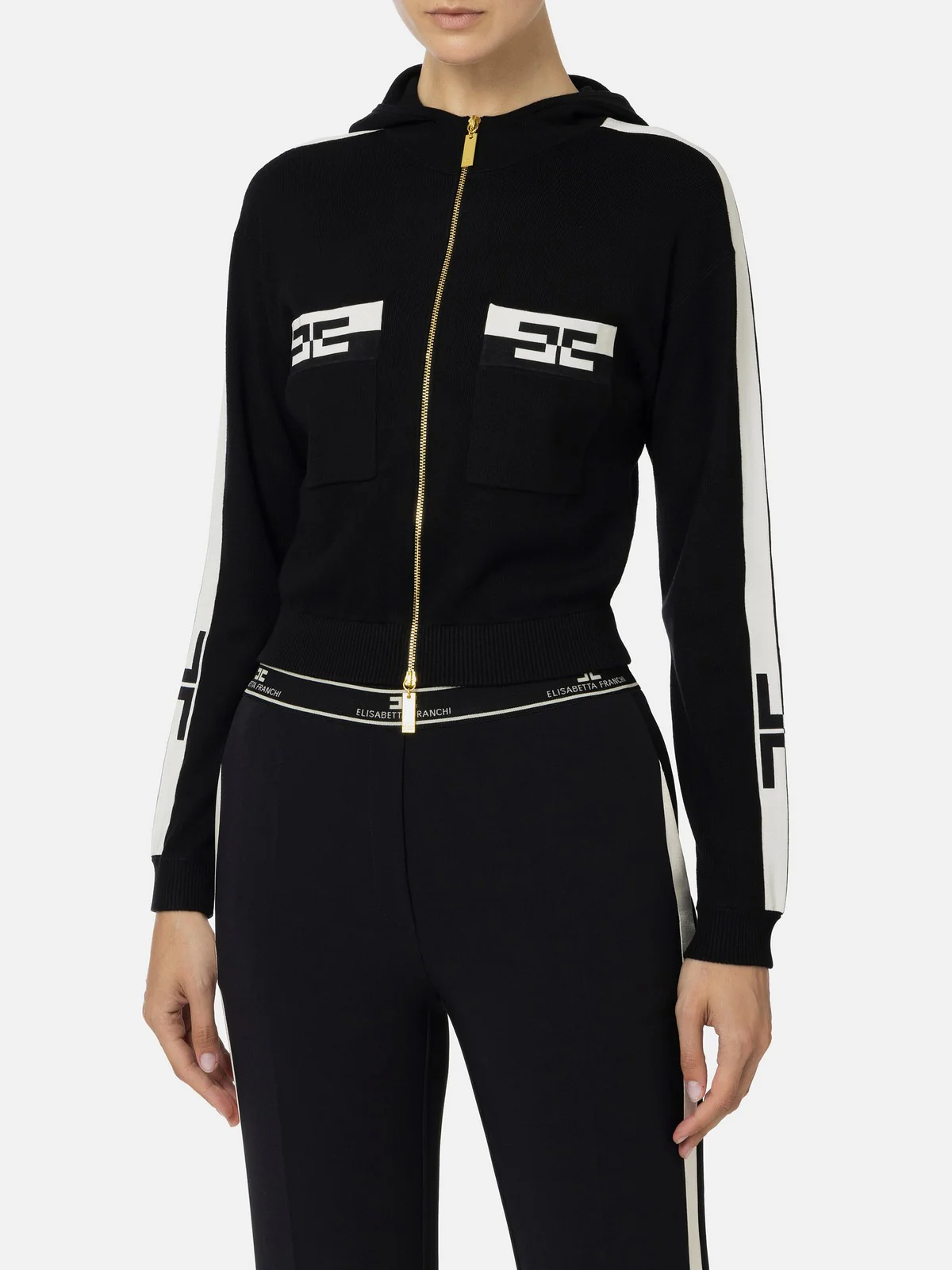ELISABETTA FRANCHI Maglione Donna  MK56S46E2 685 Nero - Image 2