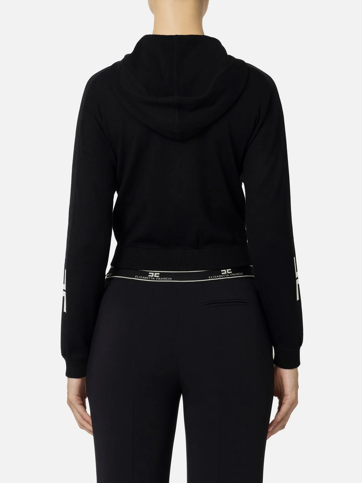 ELISABETTA FRANCHI Maglione Donna  MK56S46E2 685 Nero - Image 4