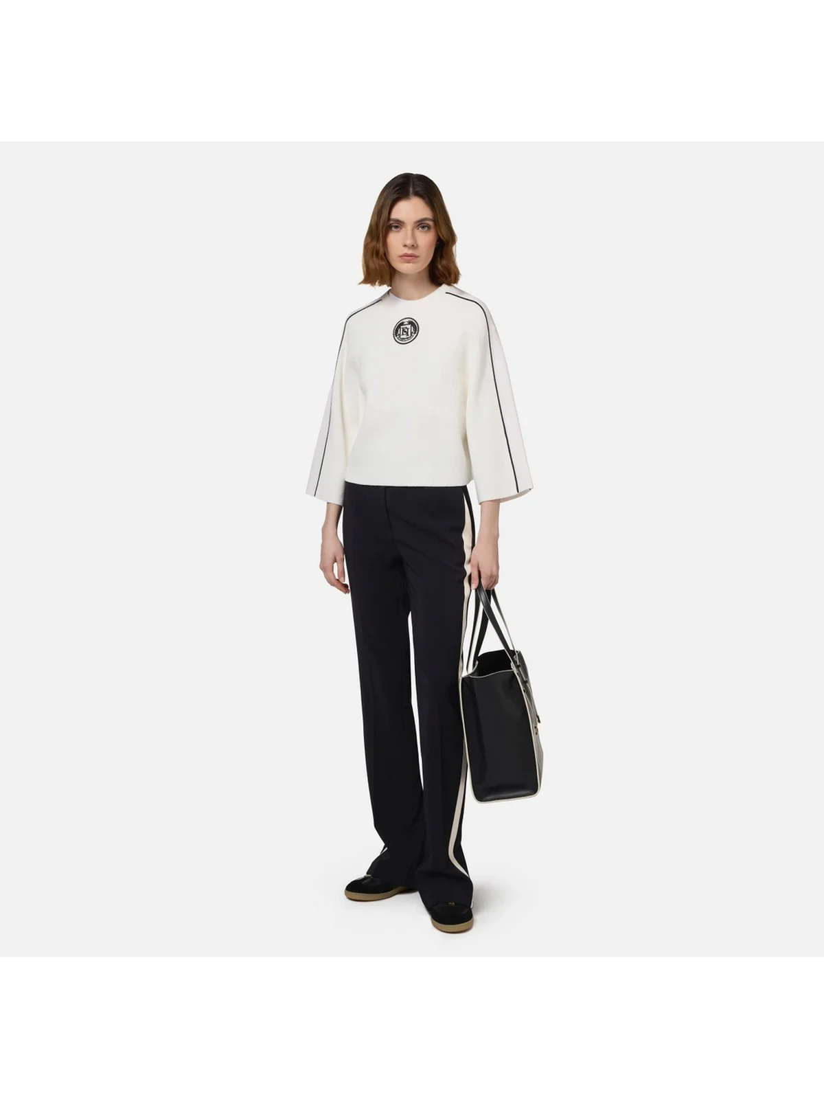 ELISABETTA FRANCHI Maglione Donna  MK70S46E2 309 Avorio - Image 2