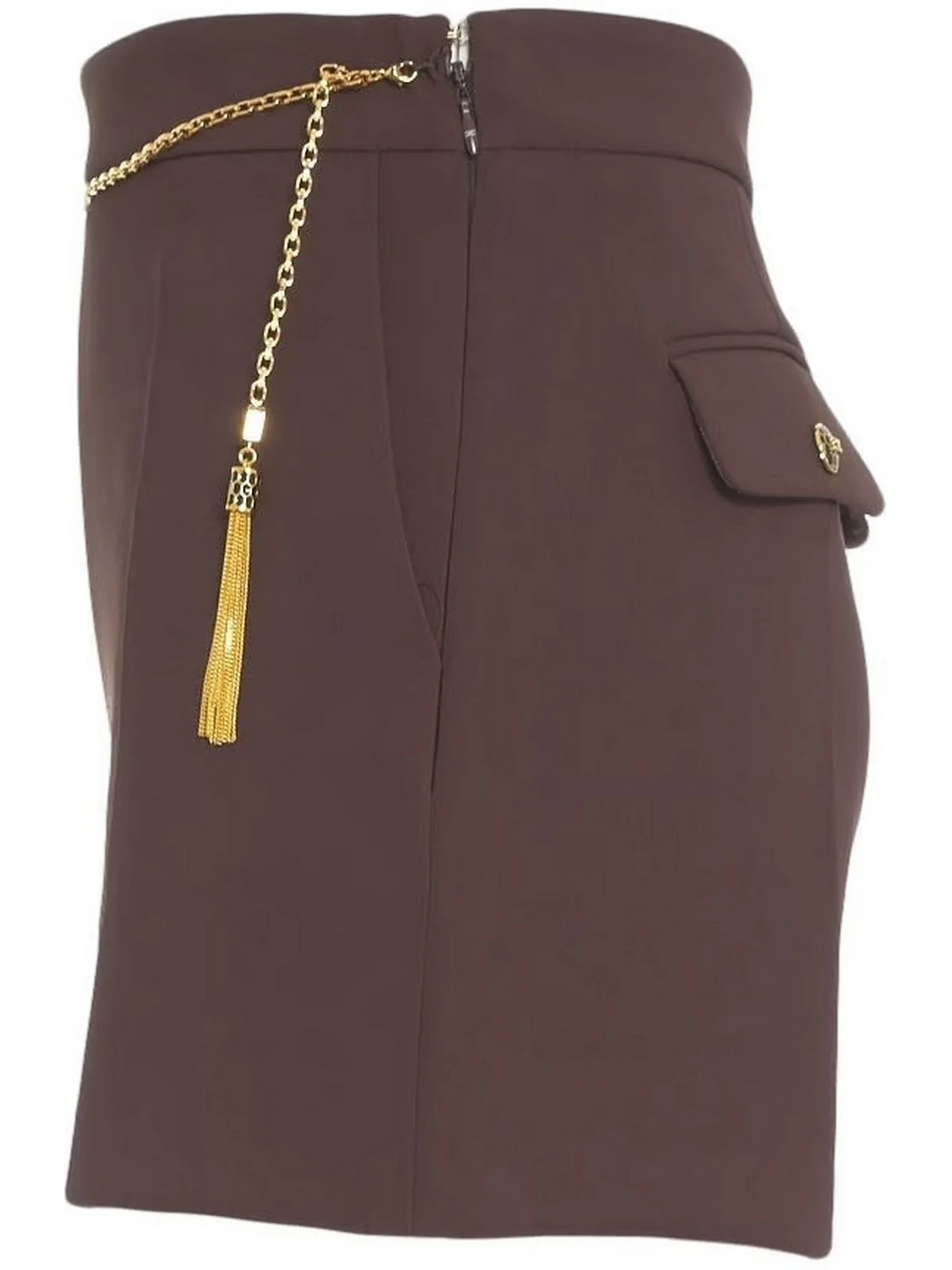 ELISABETTA FRANCHI Pantaloncino Donna  SH01757E2 EA3 COFFEE - Image 2