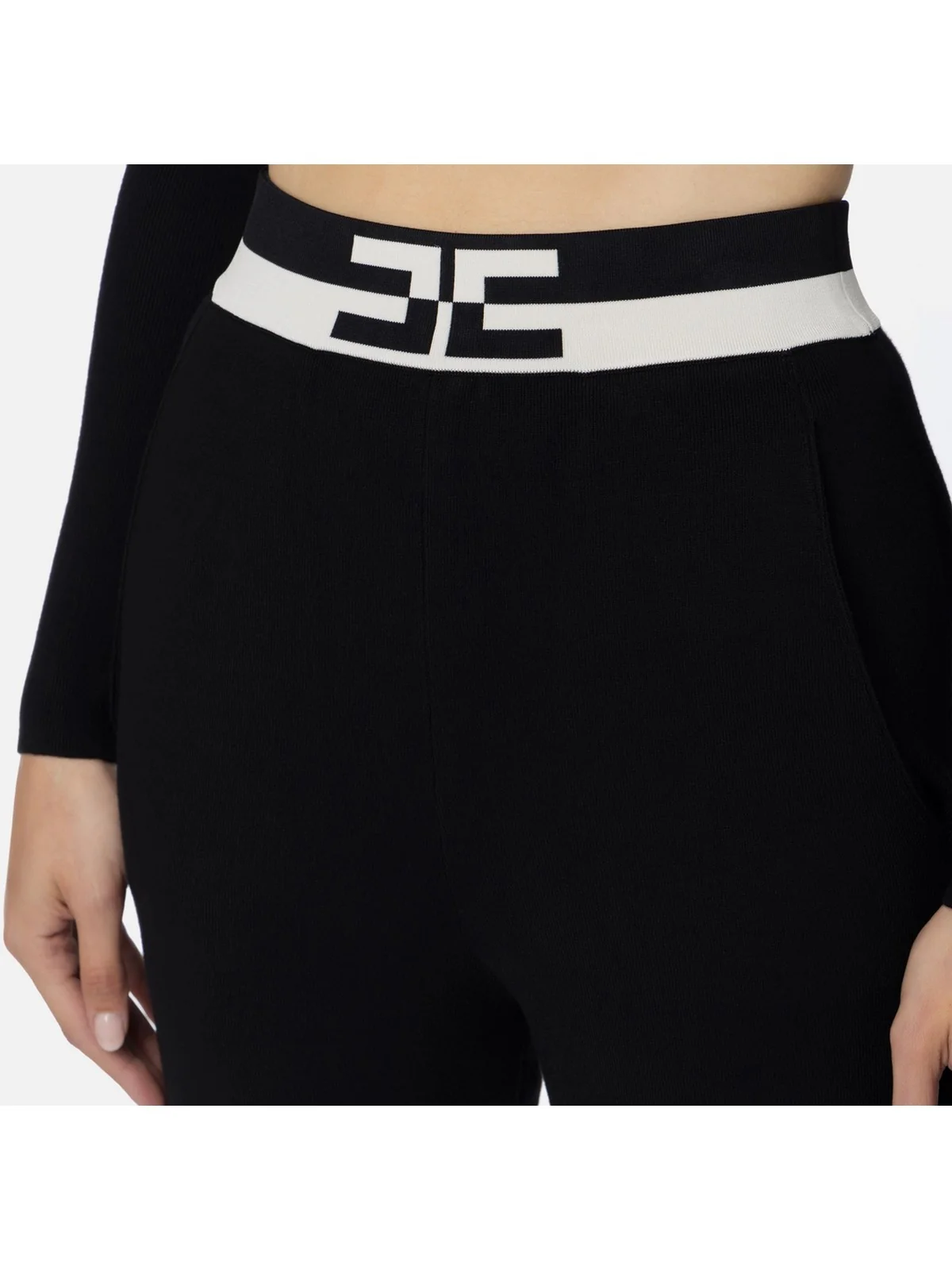 ELISABETTA FRANCHI Pantalone Donna  KP62S46E2 685 Nero - Image 3