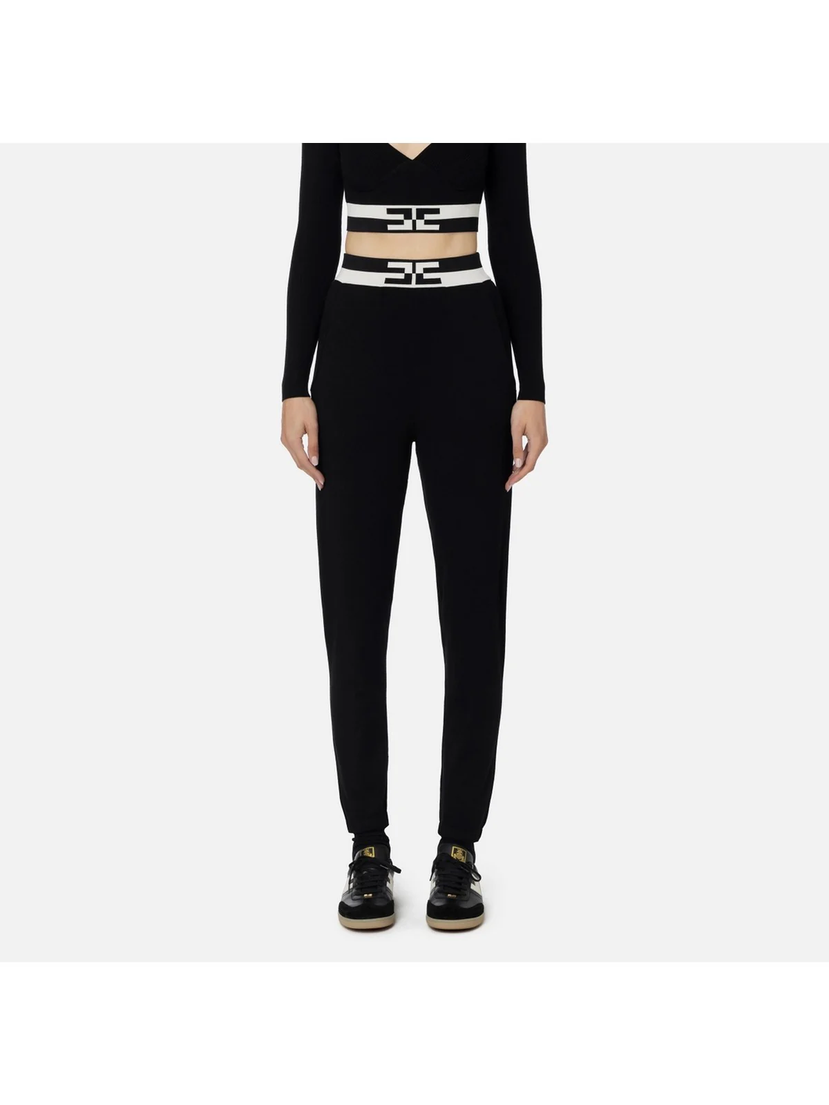ELISABETTA FRANCHI Pantalone Donna  KP62S46E2 685 Nero - Image 4