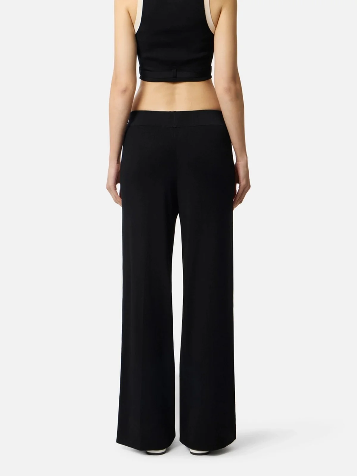 ELISABETTA FRANCHI Pantalone Donna  KP74S61E2 685 NERO/BURRO - Image 4