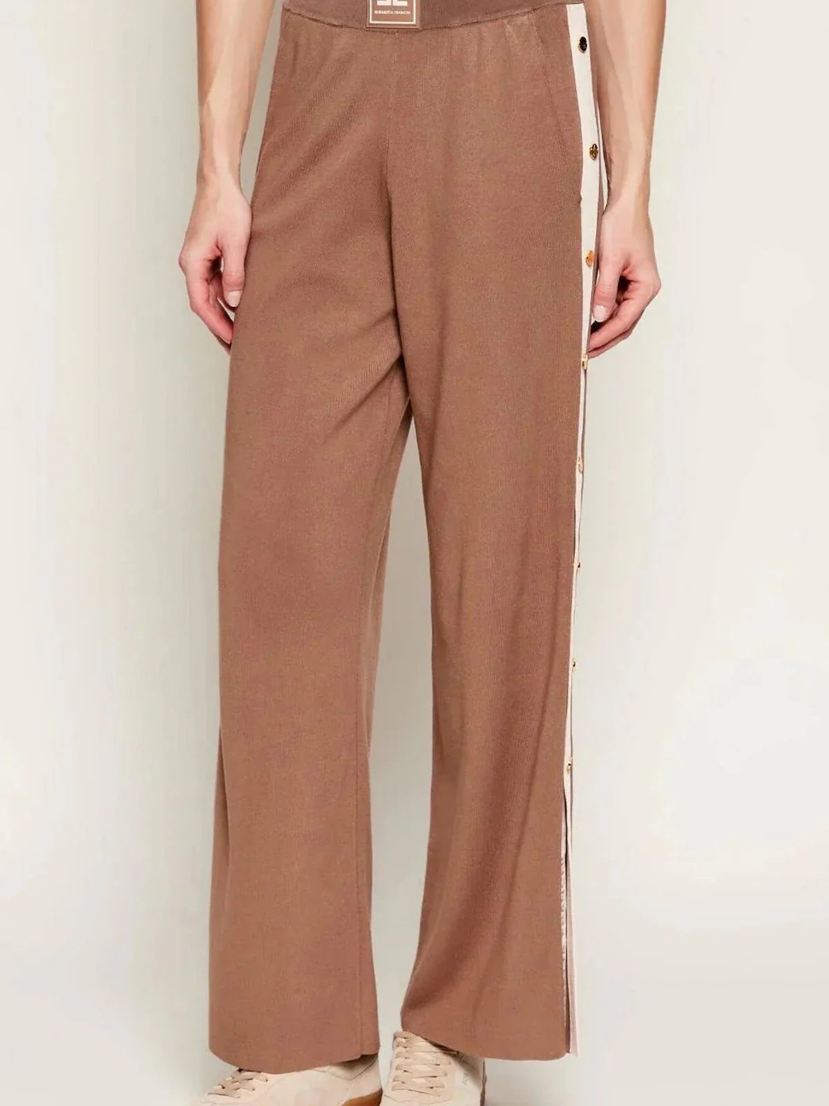 ELISABETTA FRANCHI Pantalone Donna KP74S61E2 727 ARGILLA/BURRO - Image 4
