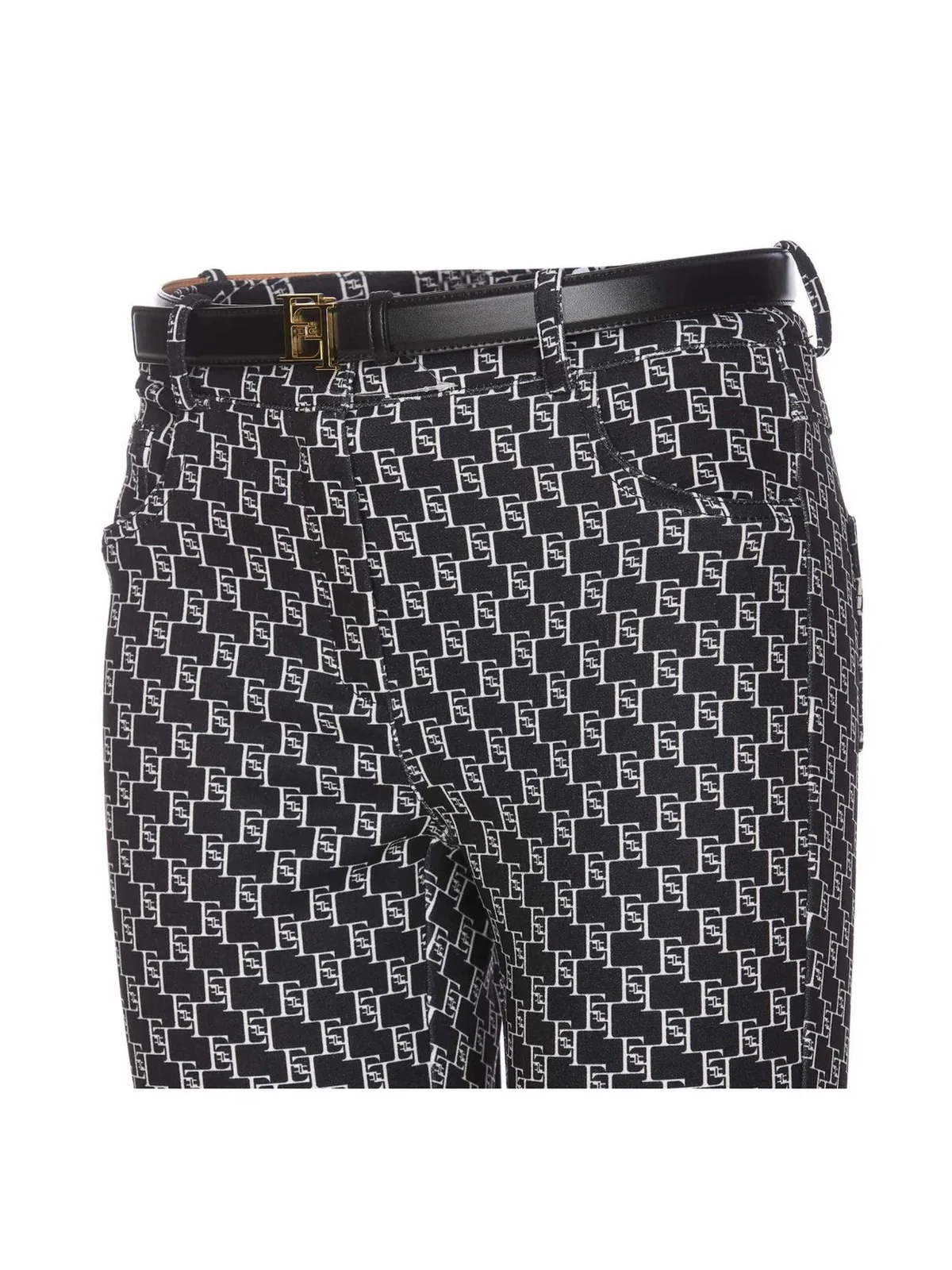 ELISABETTA FRANCHI Pantalone Donna  PA02041E2 685 Nero - Image 3