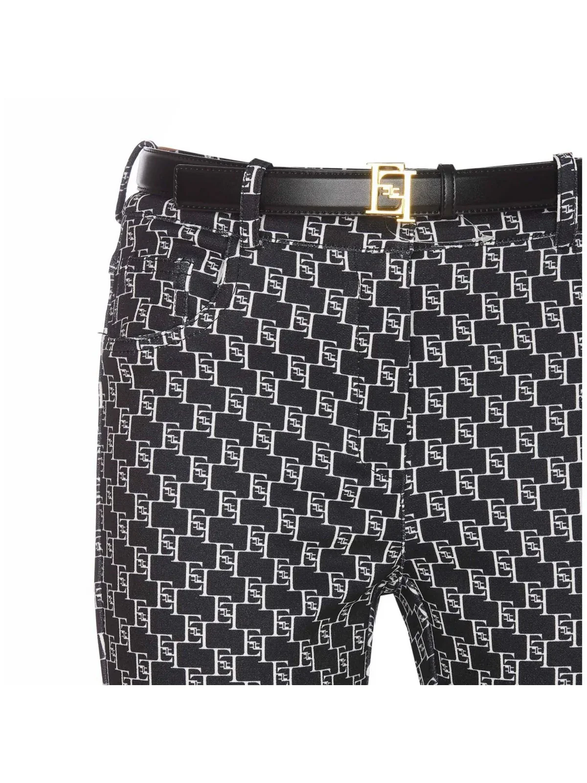 ELISABETTA FRANCHI Pantalone Donna  PA02041E2 685 Nero - Image 4