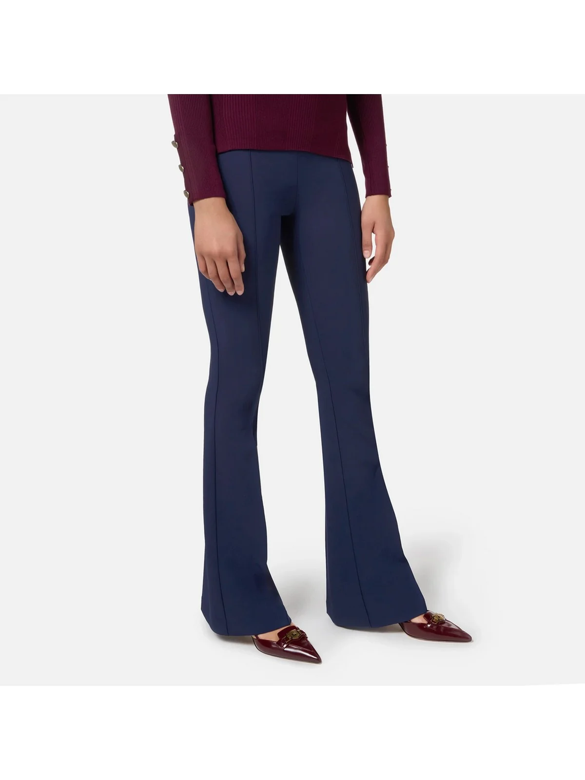 ELISABETTA FRANCHI Pantalone Donna  PA02246E2 B75 Blu - Image 3