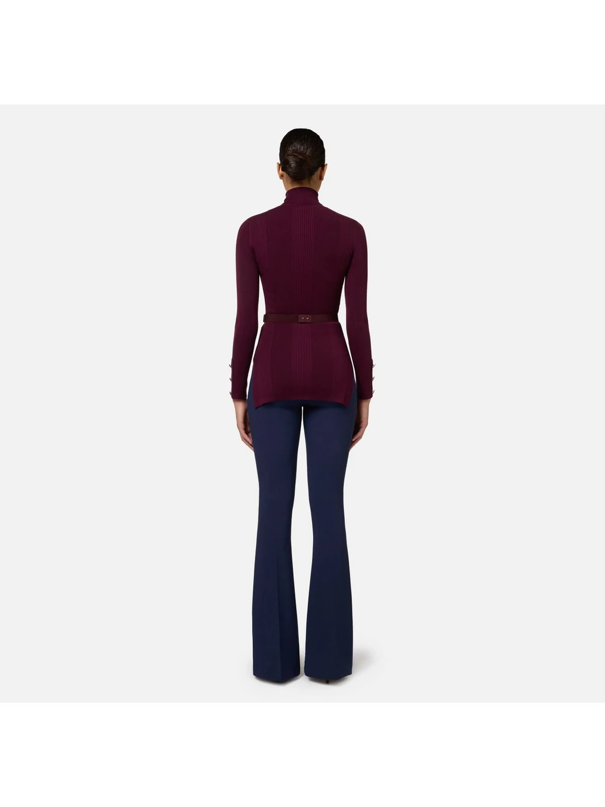 ELISABETTA FRANCHI Pantalone Donna  PA02246E2 B75 Blu - Image 5
