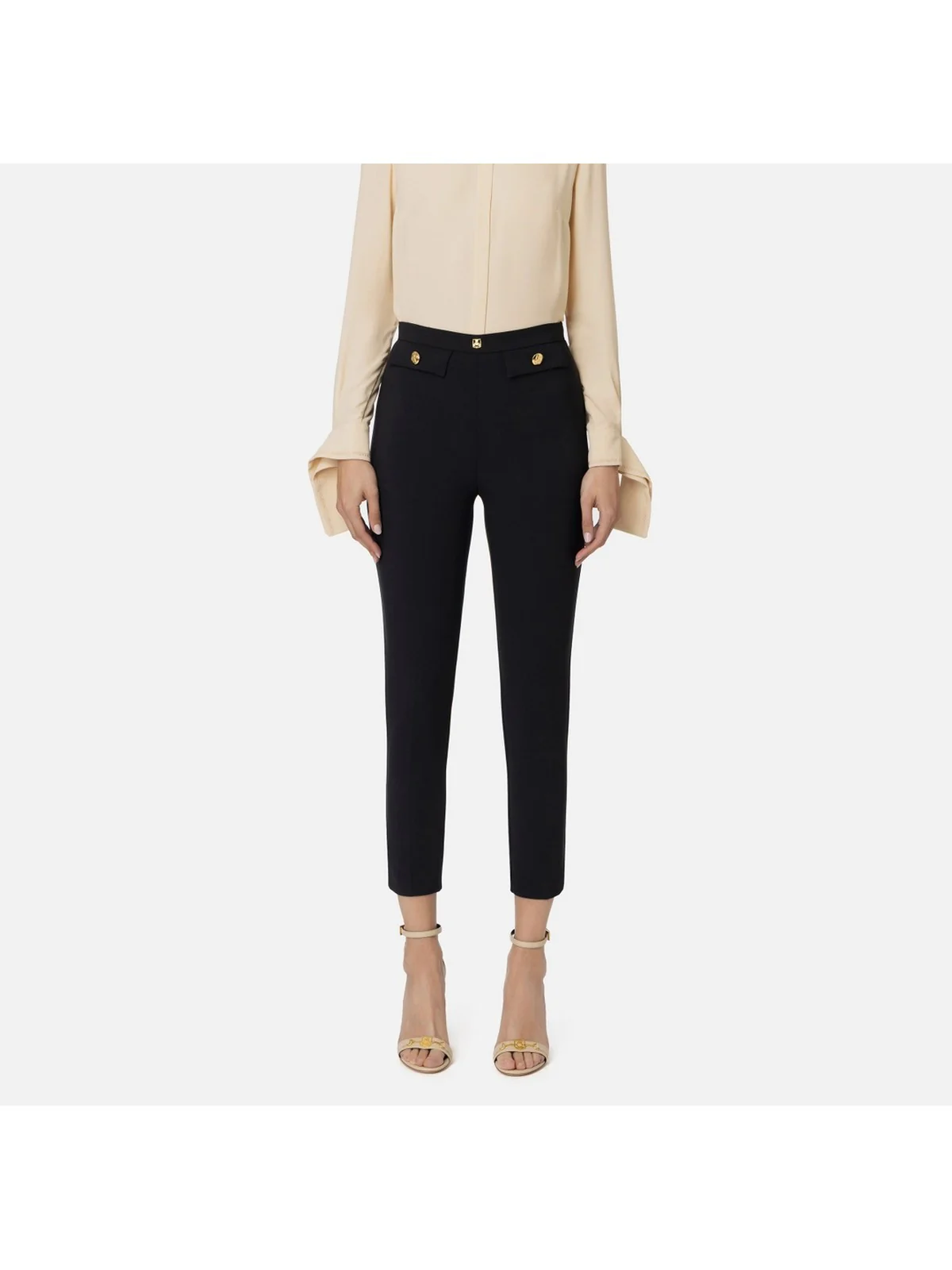 ELISABETTA FRANCHI Pantalone Donna  PA02446E2 110 Nero - Image 2