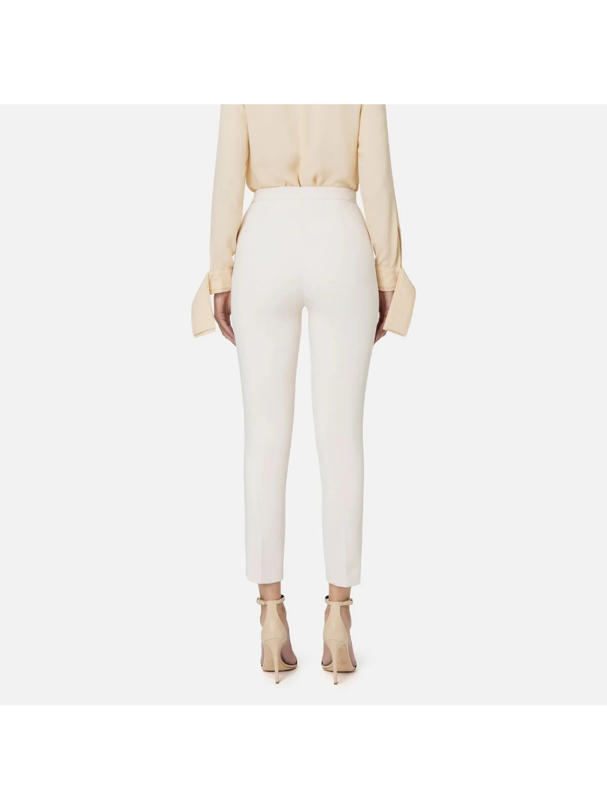 ELISABETTA FRANCHI Pantalone Donna  PA02446E2 193 Bianco - Image 4