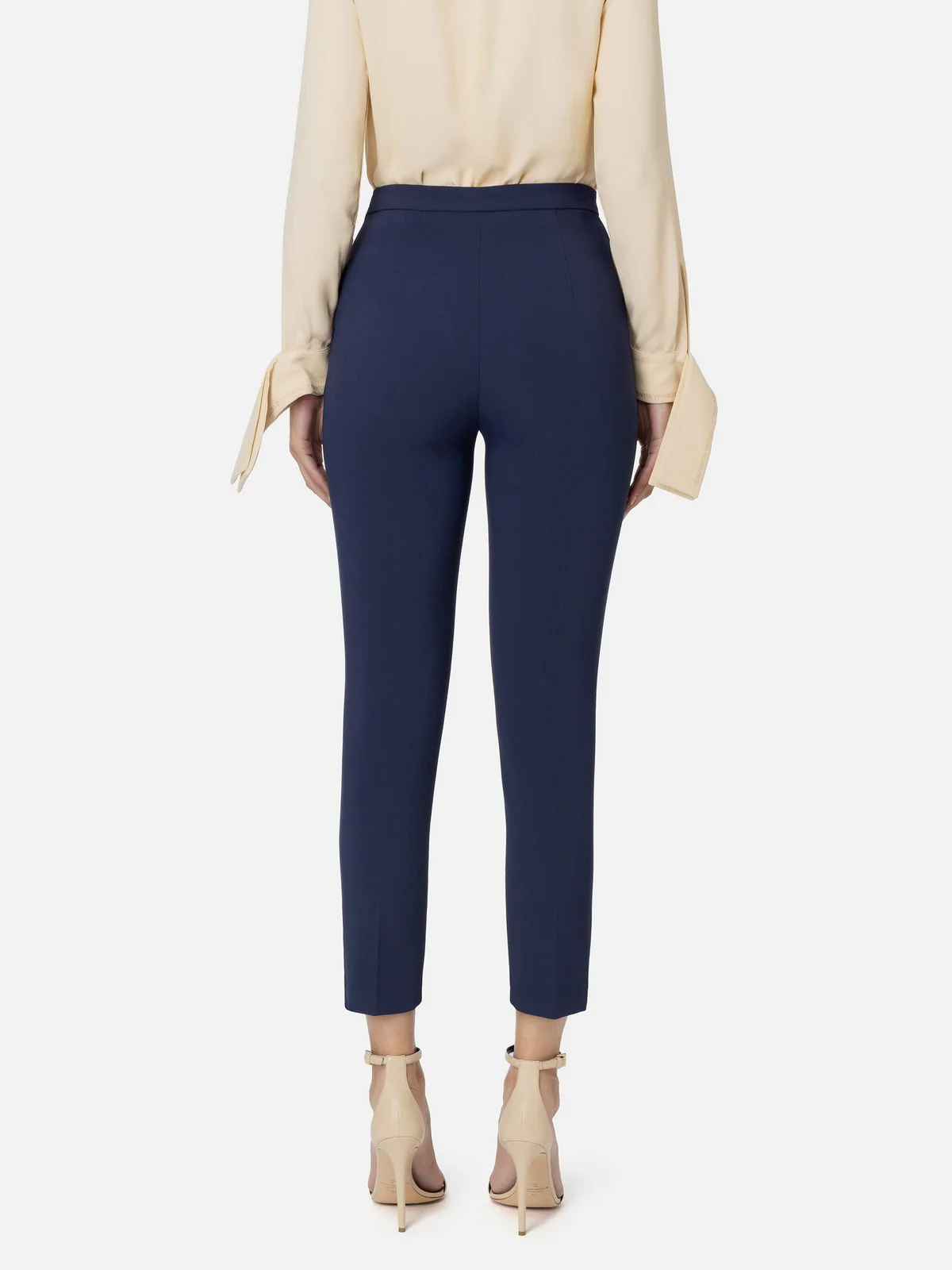 ELISABETTA FRANCHI Pantalone Donna  PA02446E2 B75 Blu - Image 4