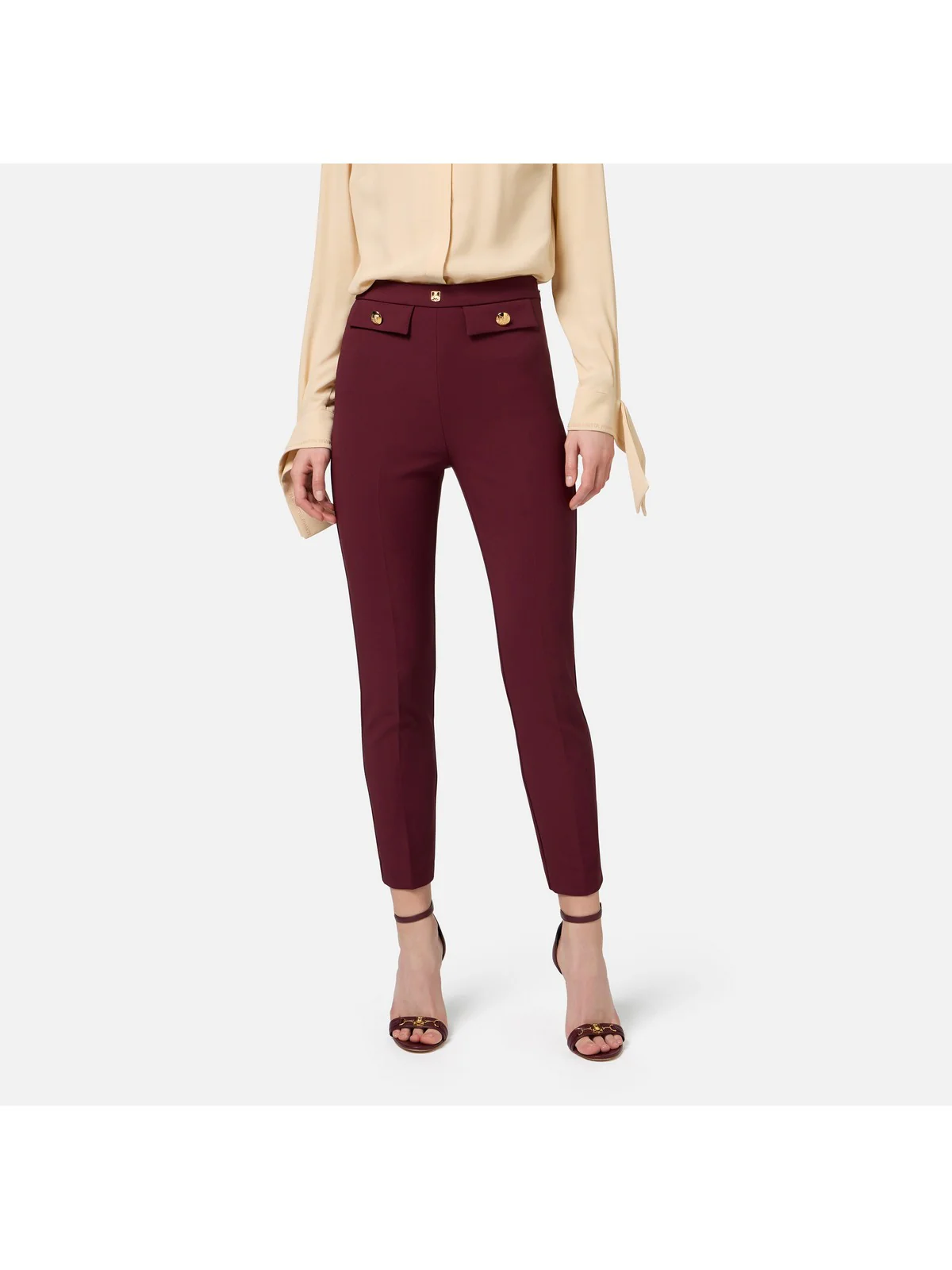 ELISABETTA FRANCHI Pantalone Donna  PA02446E2 CG3 Rosso - Image 2