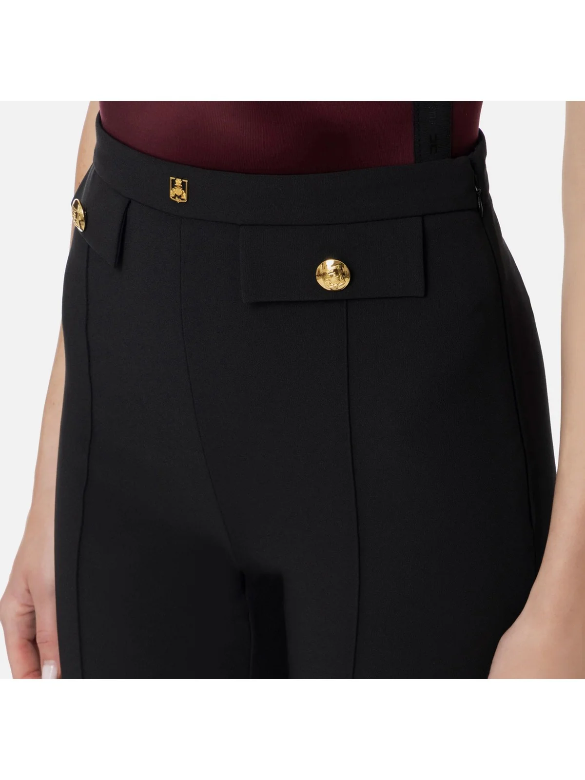ELISABETTA FRANCHI Pantalone Donna  PA02546E2 110 Nero - Image 3