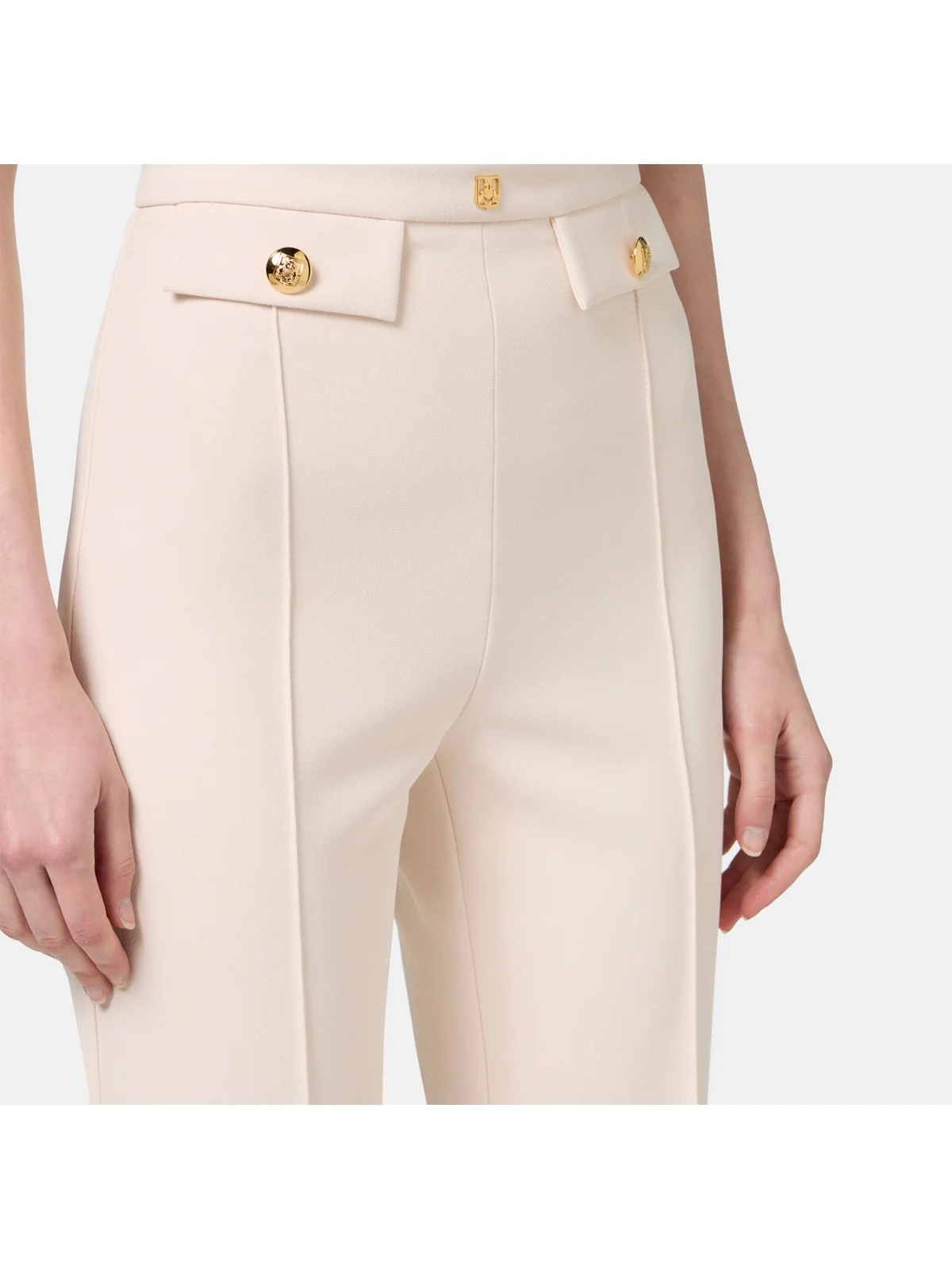 ELISABETTA FRANCHI Pantalone Donna  PA02546E2 193 Bianco - Image 4