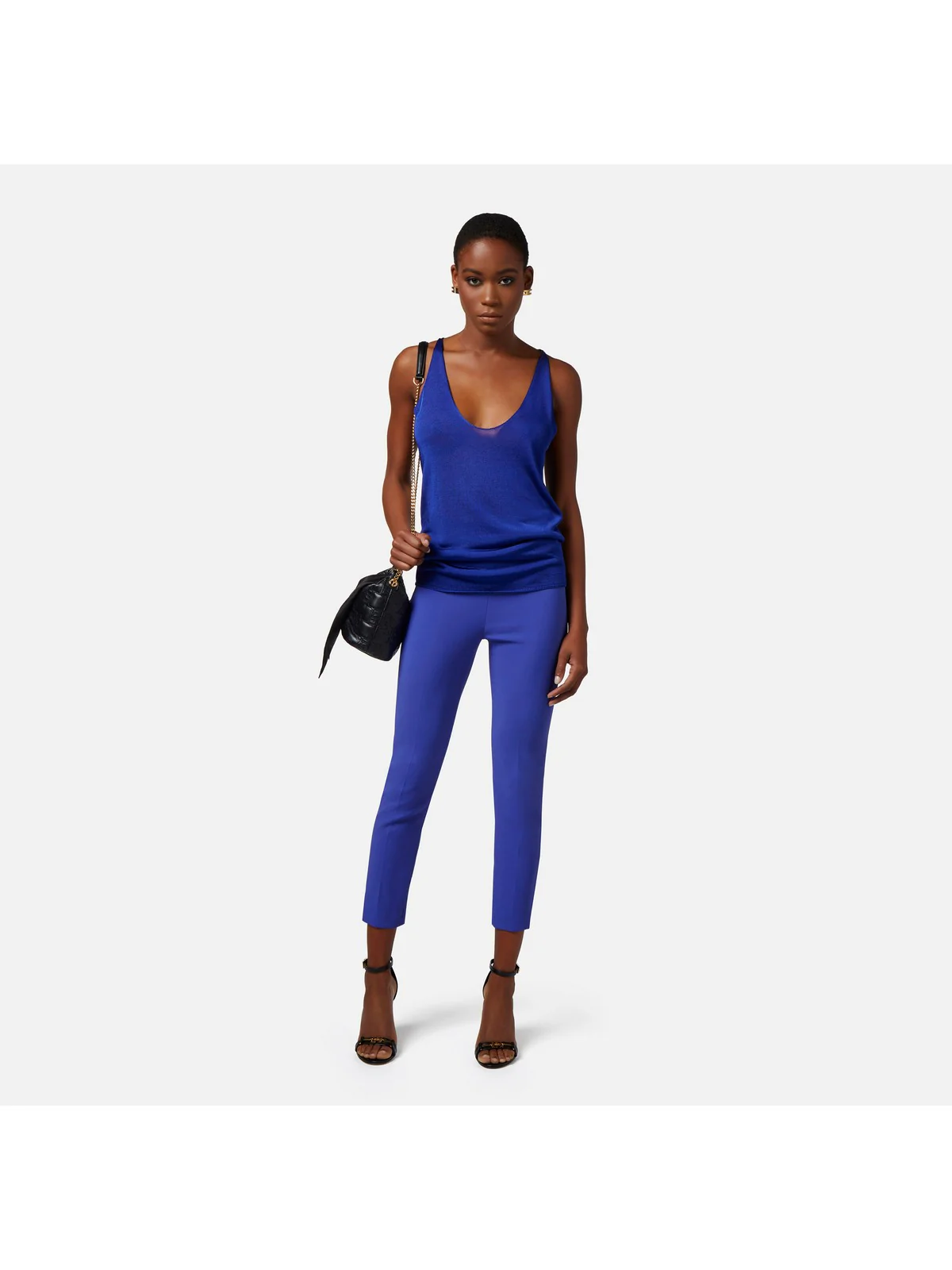 ELISABETTA FRANCHI Pantalone Donna  PA02841E2 828 Blu - Image 5