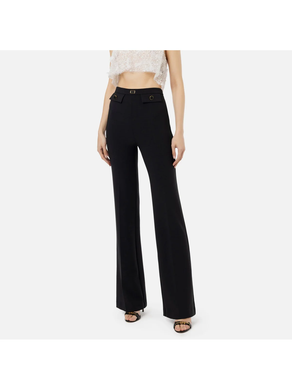 ELISABETTA FRANCHI Pantalone Donna  PA02941E2 110 Nero - Image 2