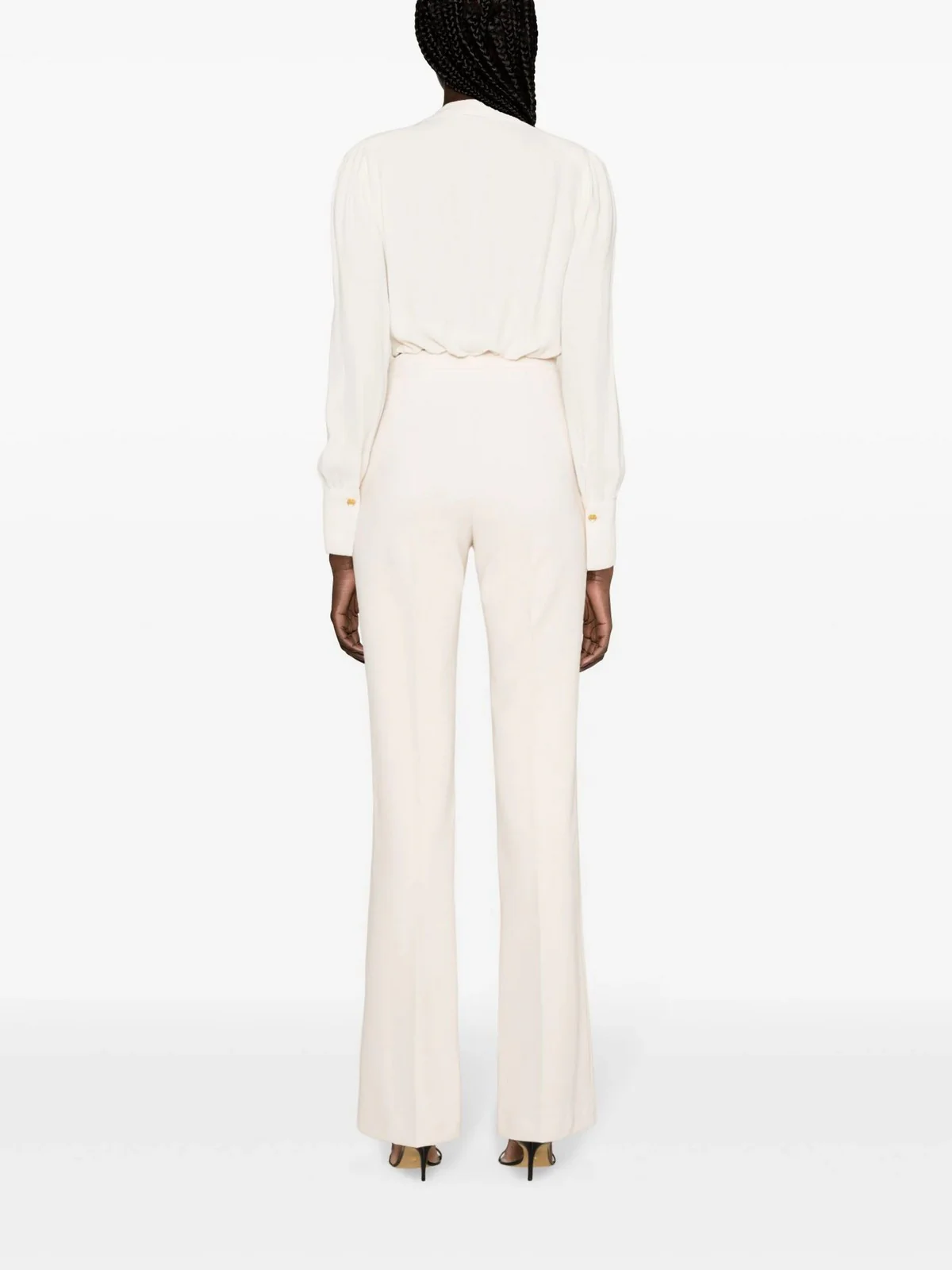 ELISABETTA FRANCHI Pantalone Donna PA02941E2 193 Avorio - Image 3