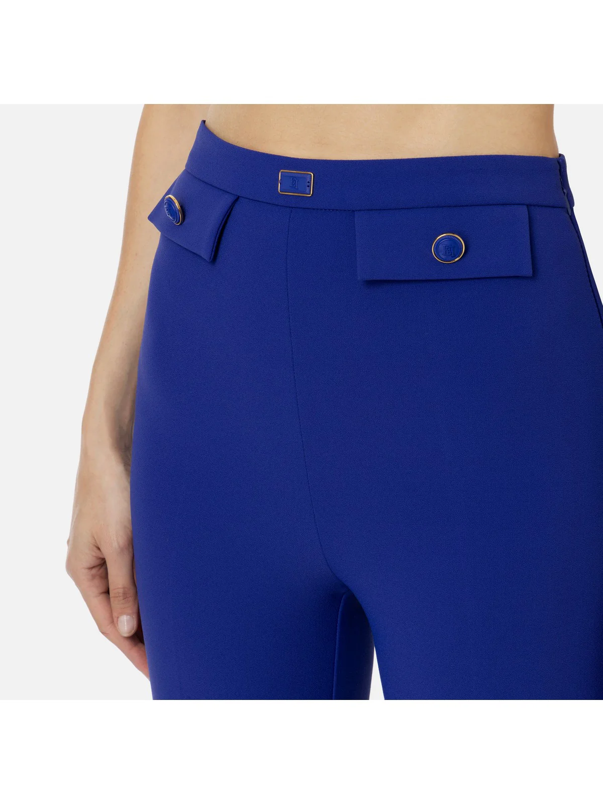 ELISABETTA FRANCHI Pantalone Donna  PA02941E2 828 Blu - Image 3