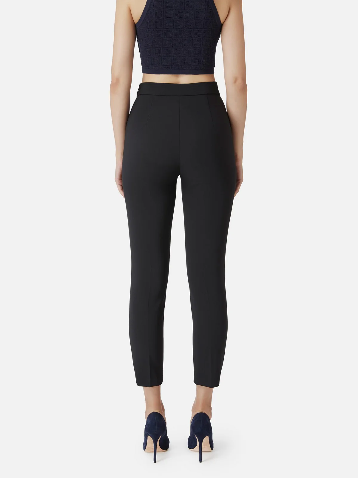 ELISABETTA FRANCHI Pantalone Donna  PA03646E2 110 Nero - Image 4