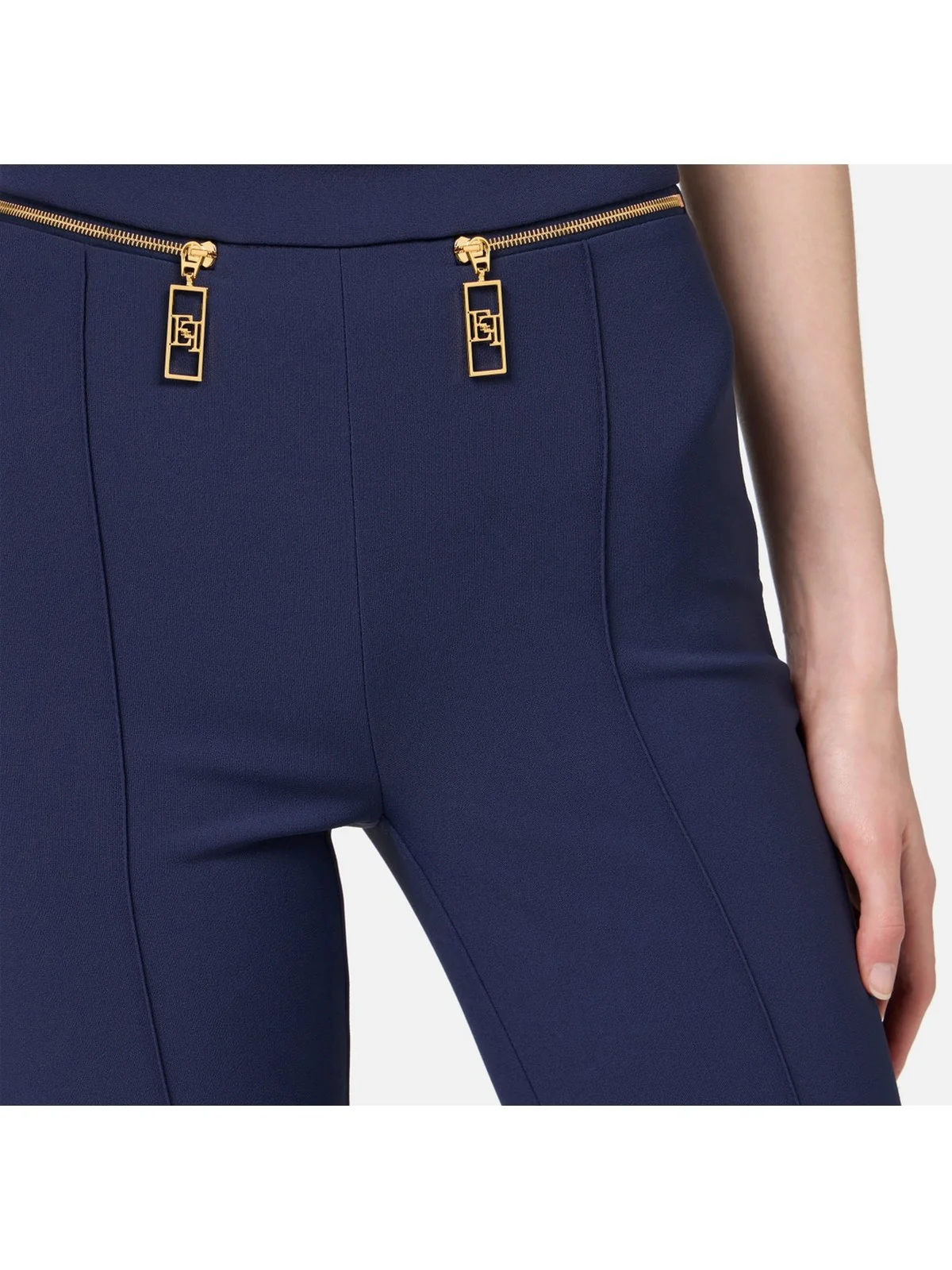 ELISABETTA FRANCHI Pantalone Donna  PA03646E2 B75 Blu - Image 4