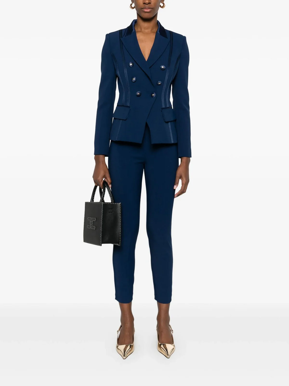 ELISABETTA FRANCHI Pantalone Donna  PA07751E2-DC8 Blu - Image 2