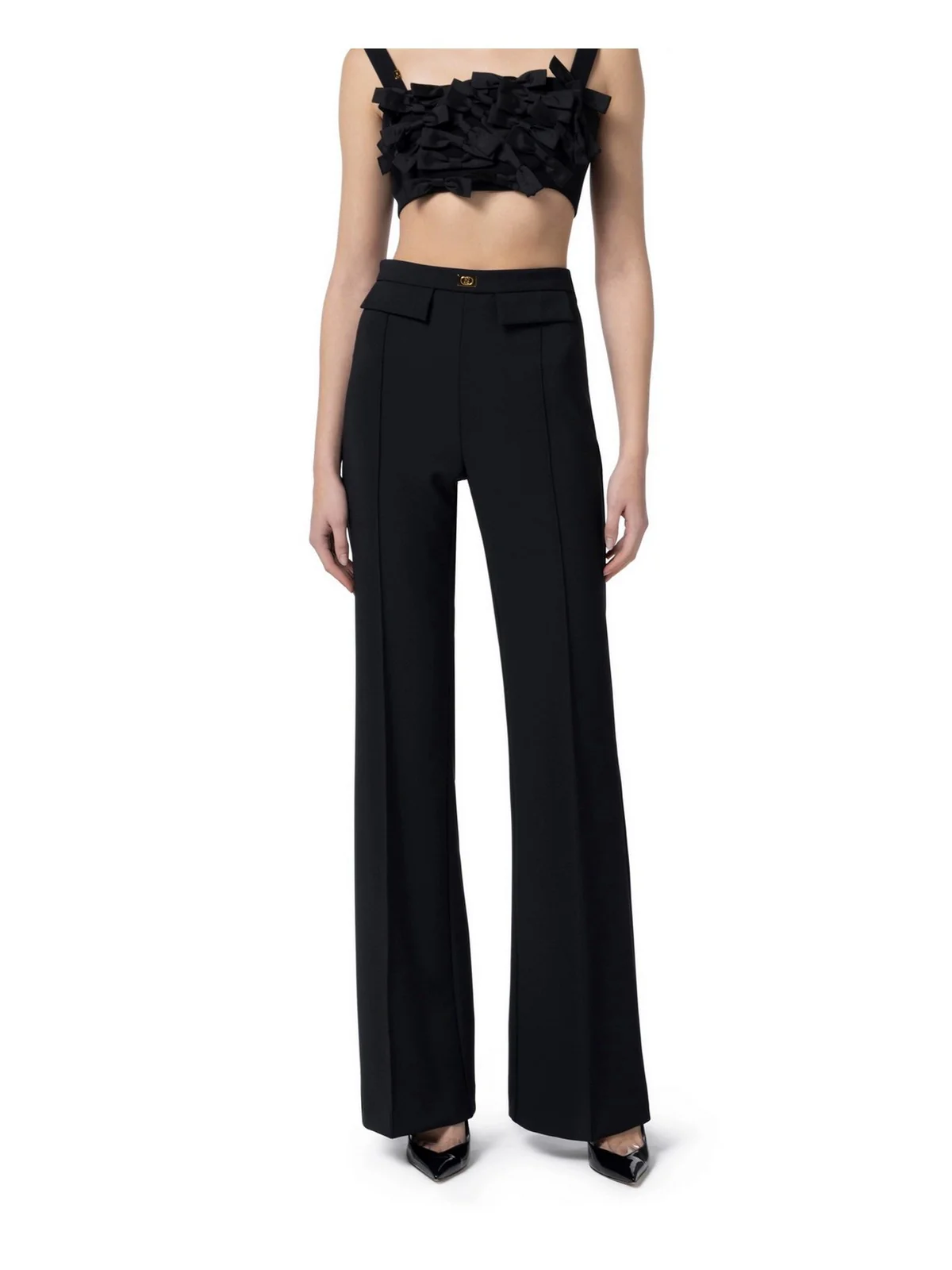 ELISABETTA FRANCHI Pantalone Donna  PA07851E2-110 Nero - Image 2