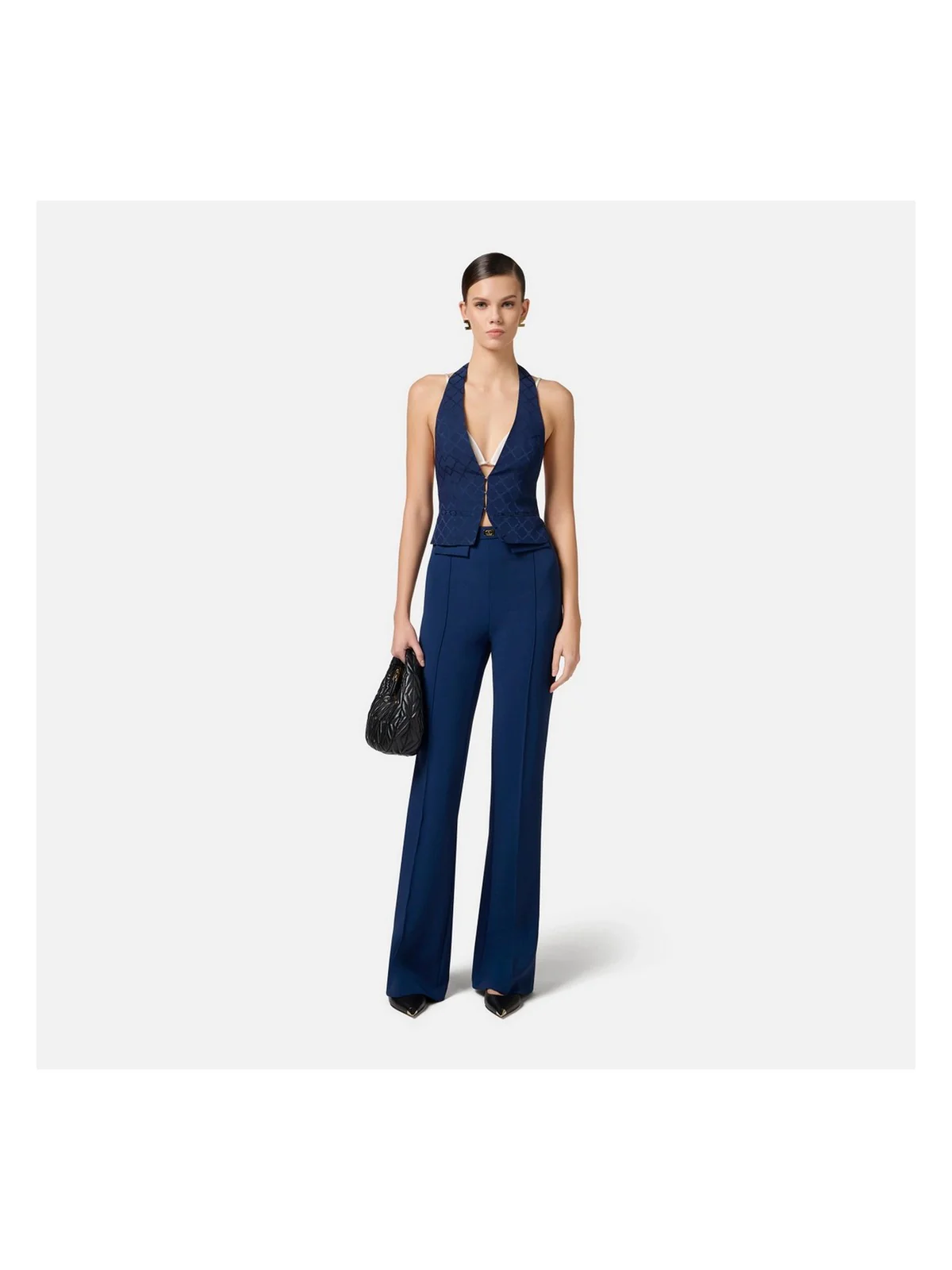 ELISABETTA FRANCHI Pantalone Donna PA07851E2-DC8 Blu - Image 2