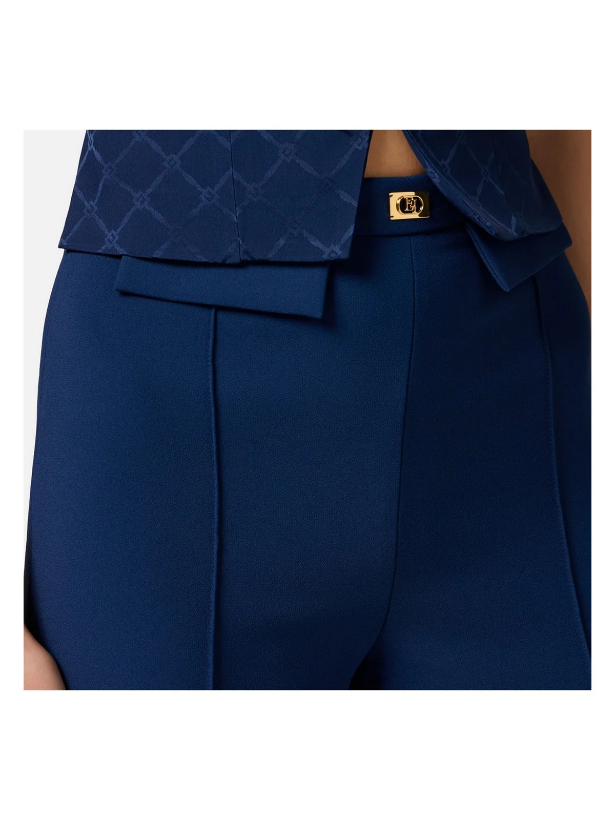ELISABETTA FRANCHI Pantalone Donna PA07851E2-DC8 Blu - Image 4