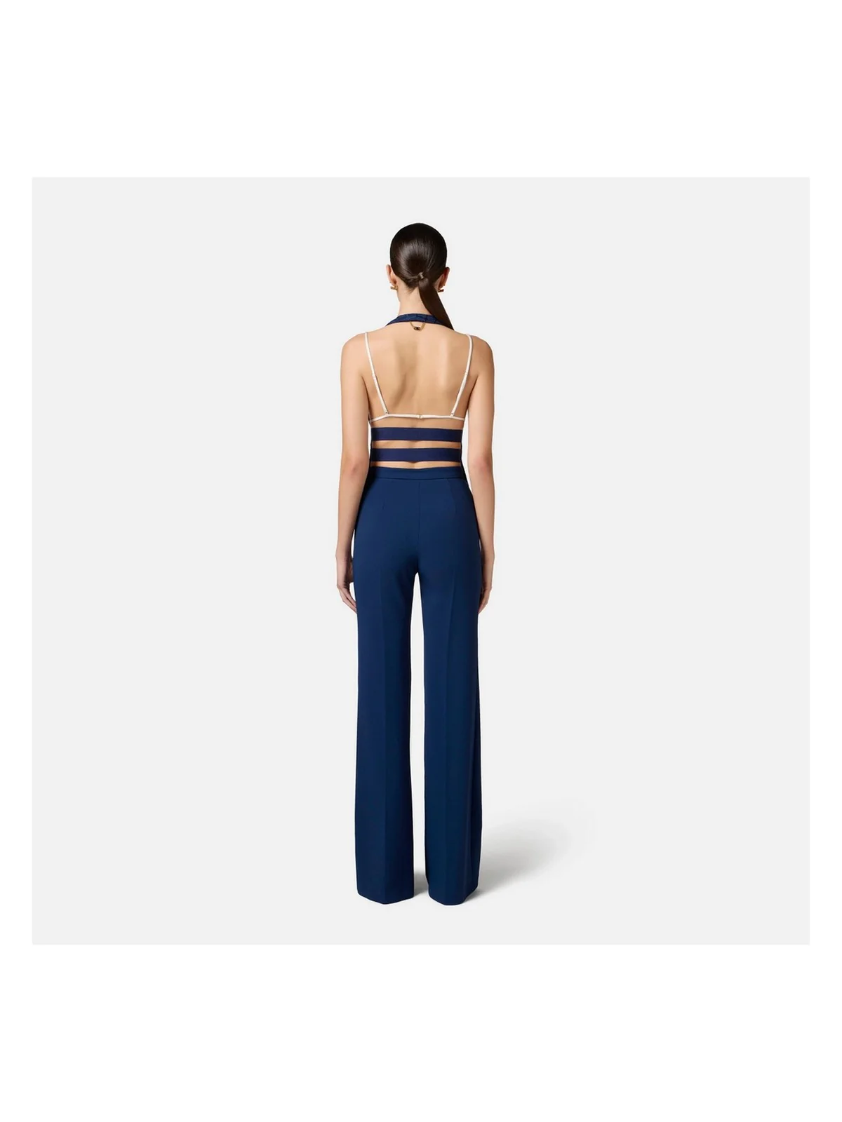 ELISABETTA FRANCHI Pantalone Donna PA07851E2-DC8 Blu - Image 5