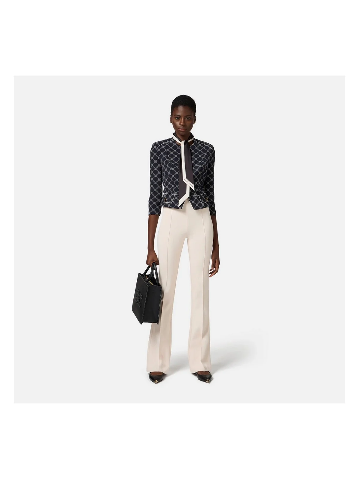 ELISABETTA FRANCHI Pantalone Donna  PA07951E2-193 Beige - Image 2