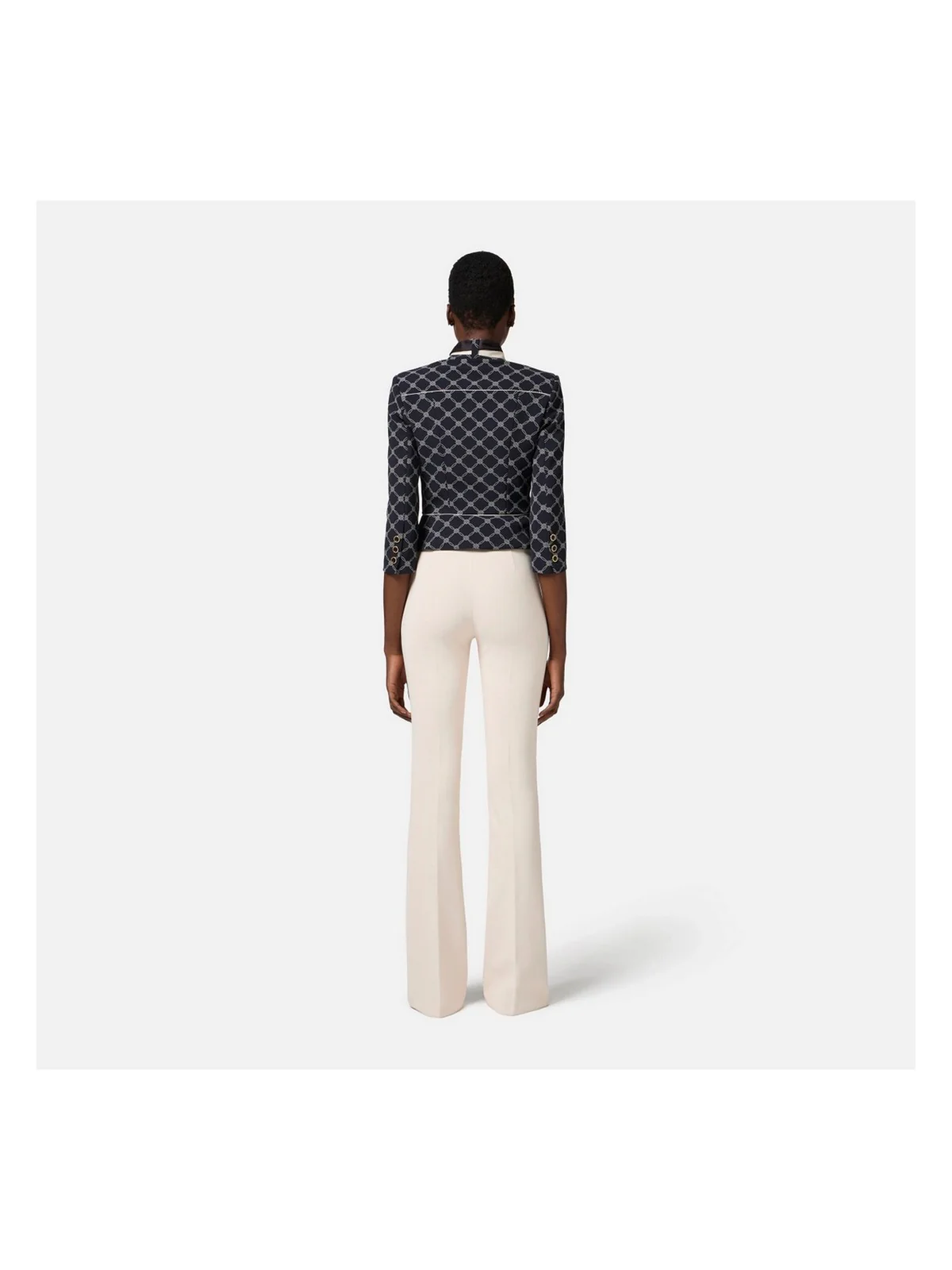 ELISABETTA FRANCHI Pantalone Donna  PA07951E2-193 Beige - Image 5