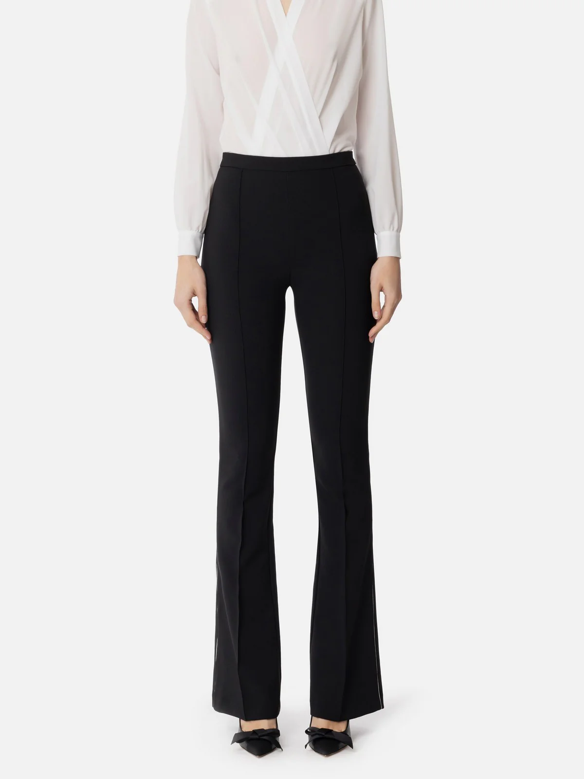 ELISABETTA FRANCHI Pantalone Donna  PA08451E2-685 Nero - Image 2