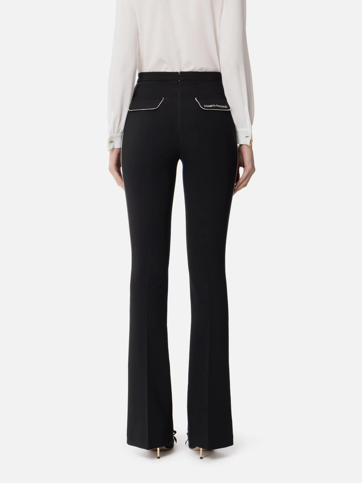ELISABETTA FRANCHI Pantalone Donna  PA08451E2-685 Nero - Image 4