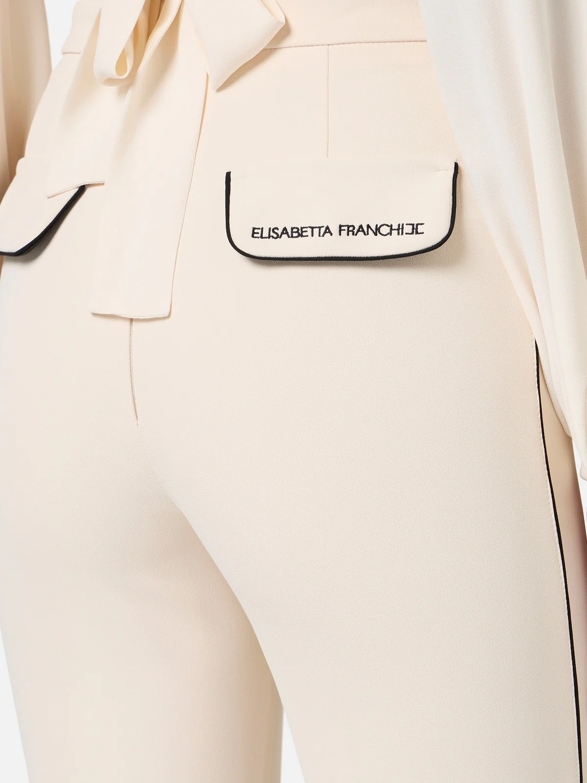 ELISABETTA FRANCHI Pantalone Donna  PA08451E2-E84 Beige - Image 4