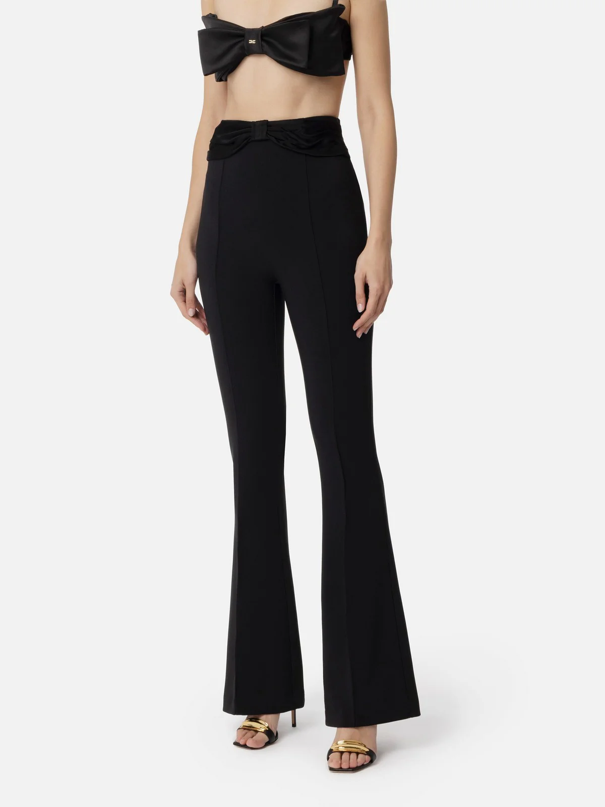 ELISABETTA FRANCHI Pantalone Donna  PA08551E2-110 Nero - Image 2