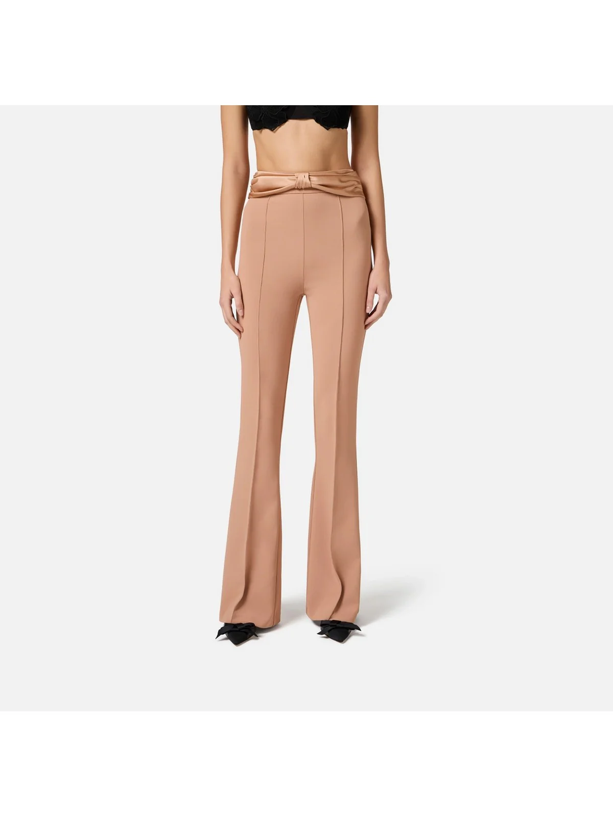 ELISABETTA FRANCHI Pantalone Donna  PA08551E2-283 Beige - Image 3