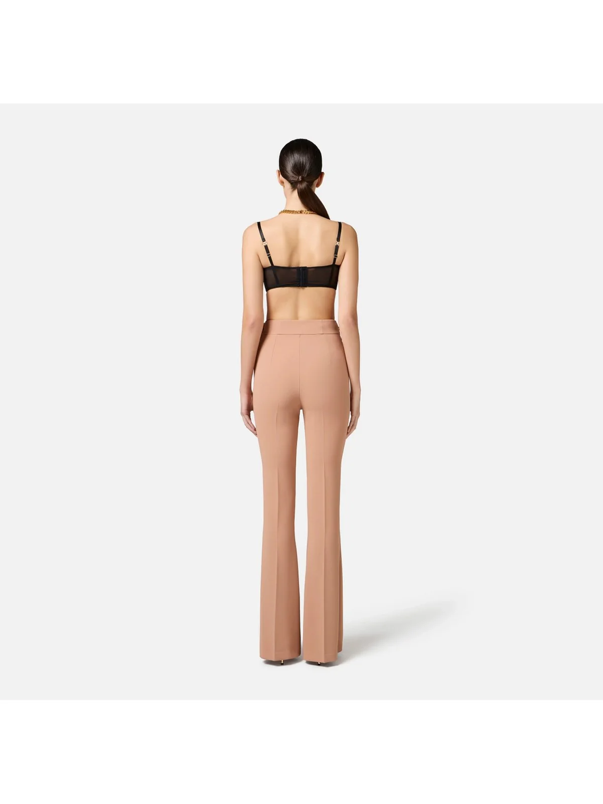 ELISABETTA FRANCHI Pantalone Donna  PA08551E2-283 Beige - Image 5