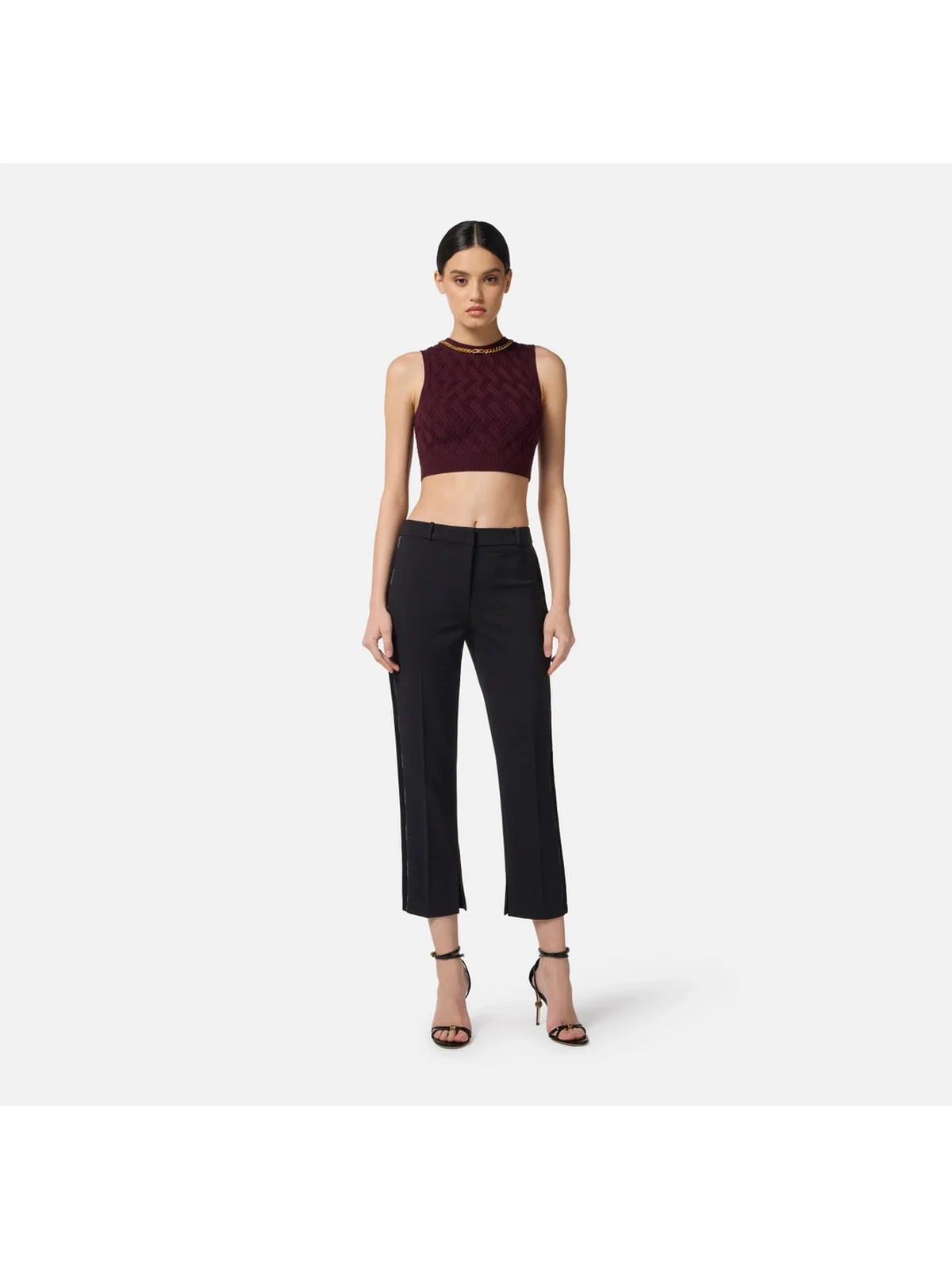 ELISABETTA FRANCHI Pantalone Donna PA08856E2 110 Nero - Image 2