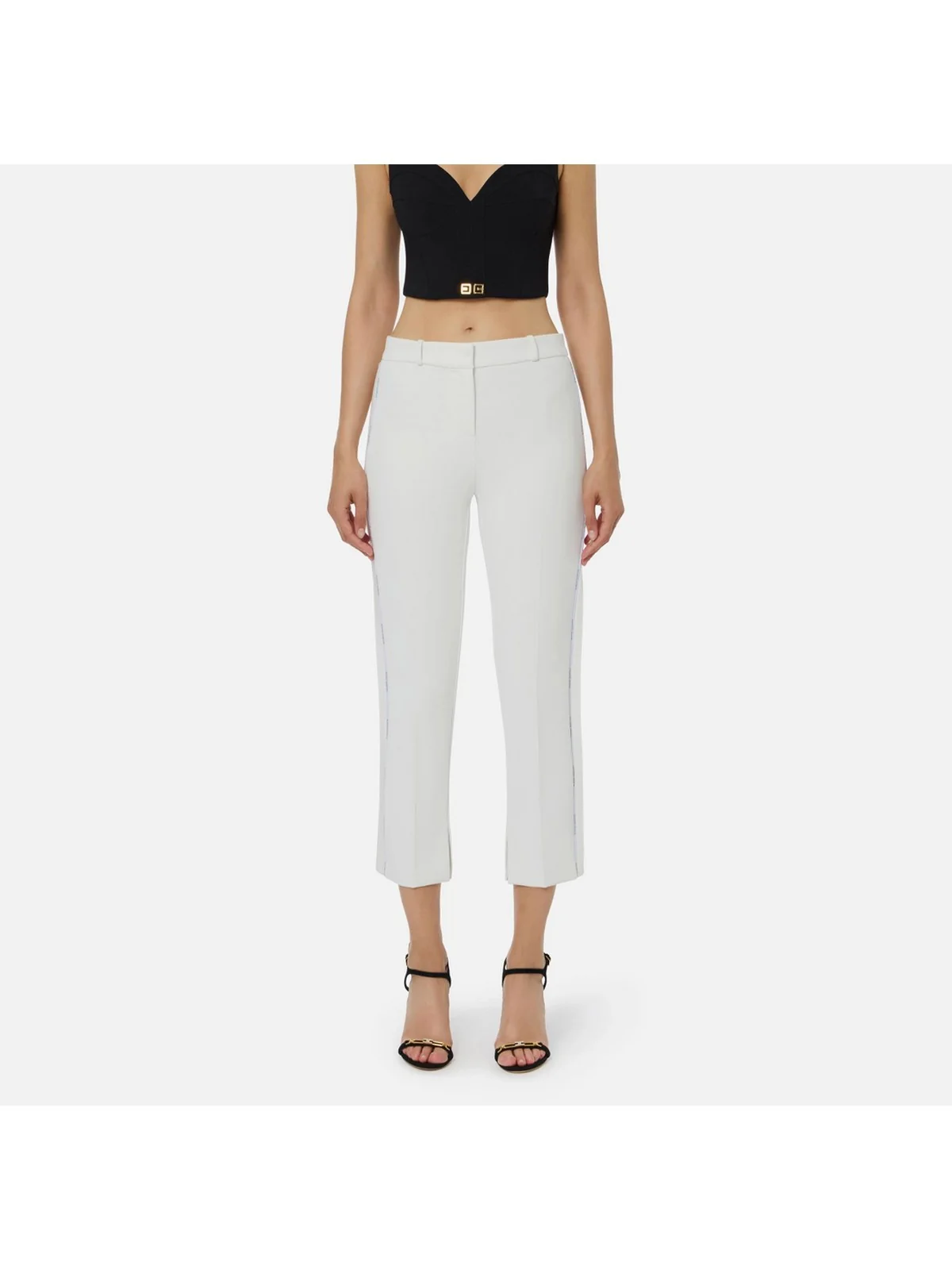 ELISABETTA FRANCHI Pantalone Donna  PA08856E2 360 Avorio - Image 2