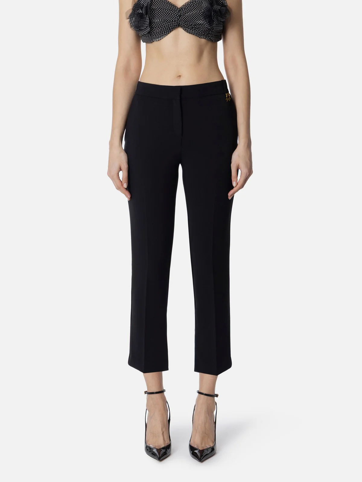 ELISABETTA FRANCHI Pantalone Donna  PA09852E2-110 Nero - Image 2