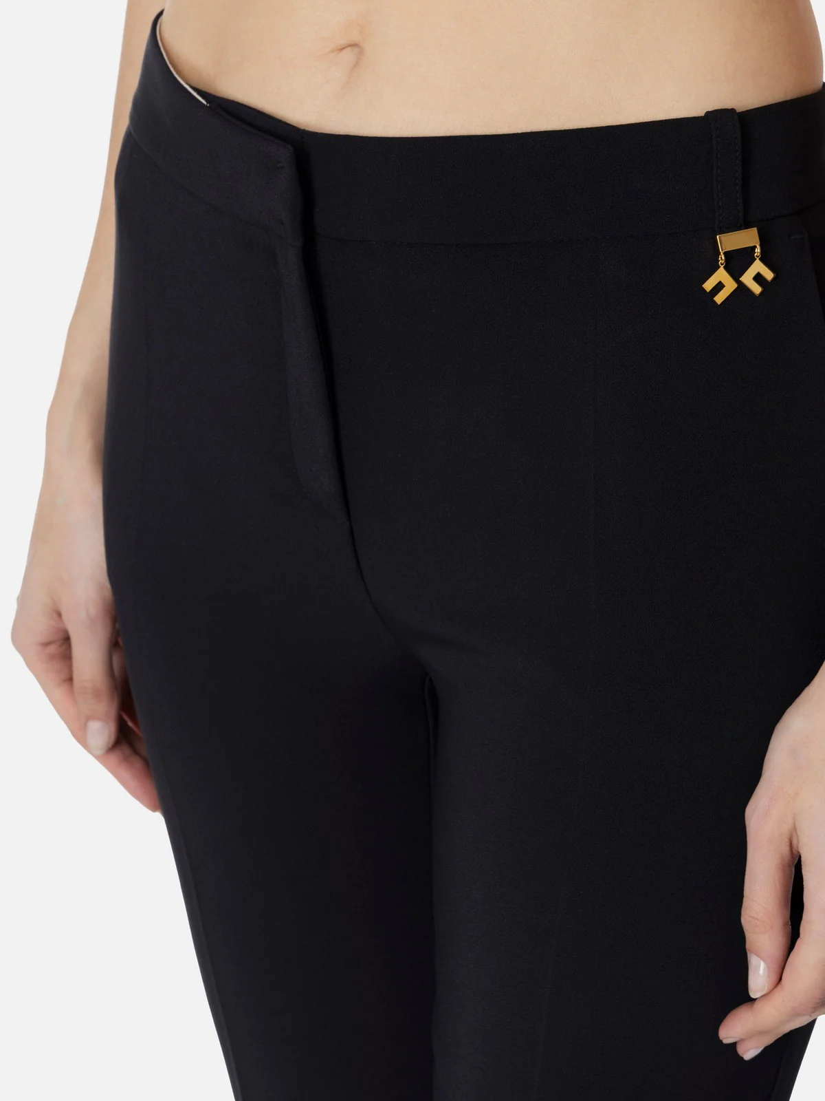 ELISABETTA FRANCHI Pantalone Donna  PA09852E2-110 Nero - Image 3